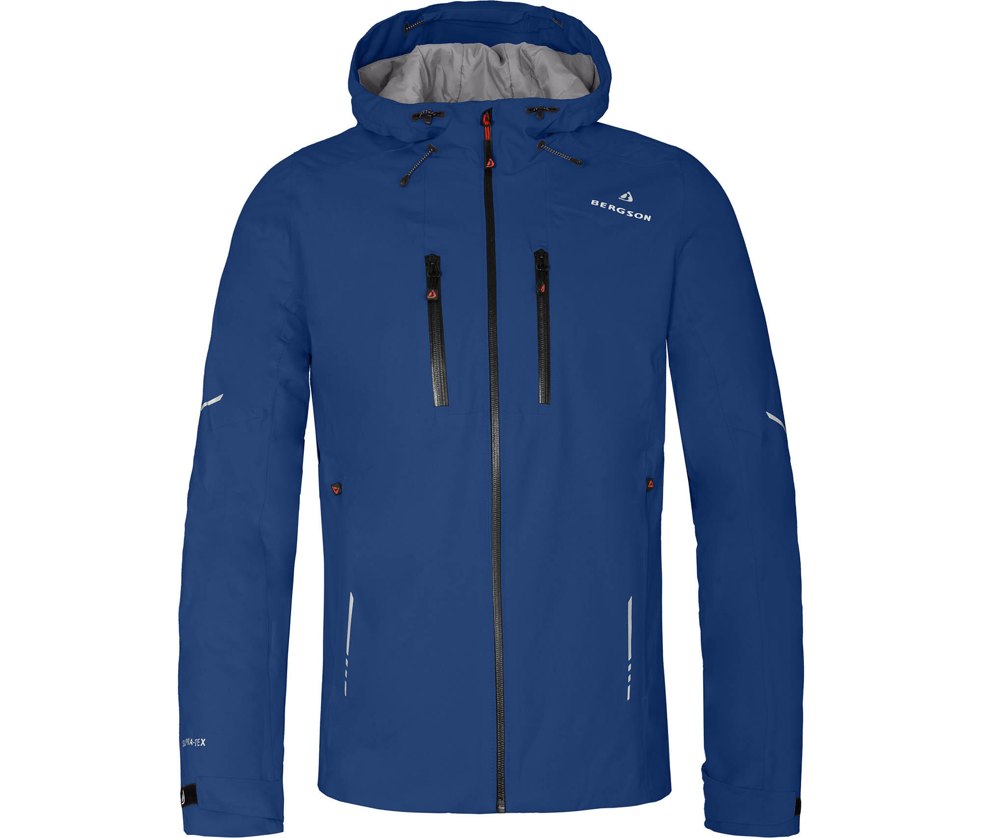 Regenjacke leicht wattiert, recycelt, 20000 mm Wassersäule Blau 2/7