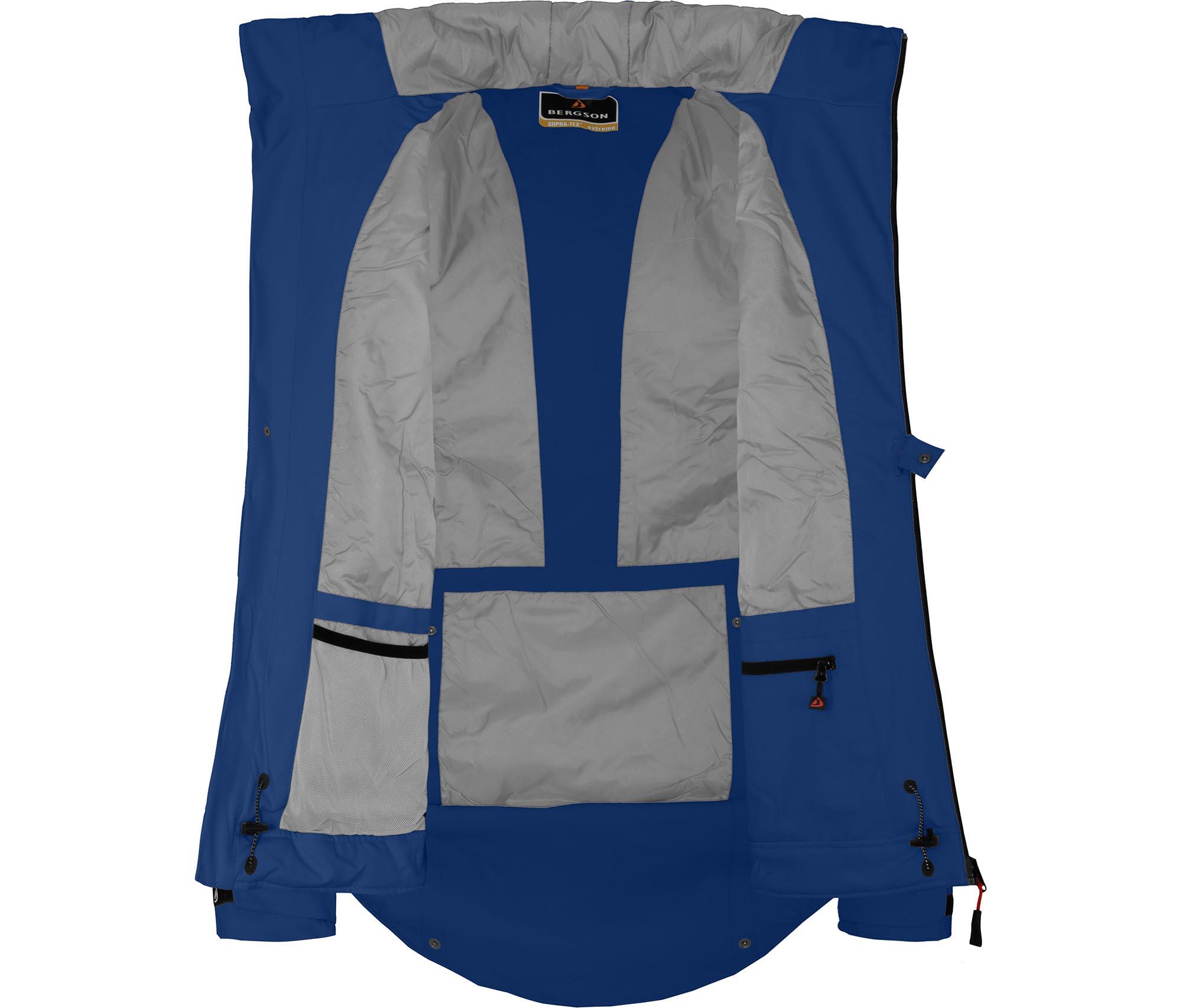 Regenjacke leicht wattiert, recycelt, 20000 mm Wassersäule Blau 5/7