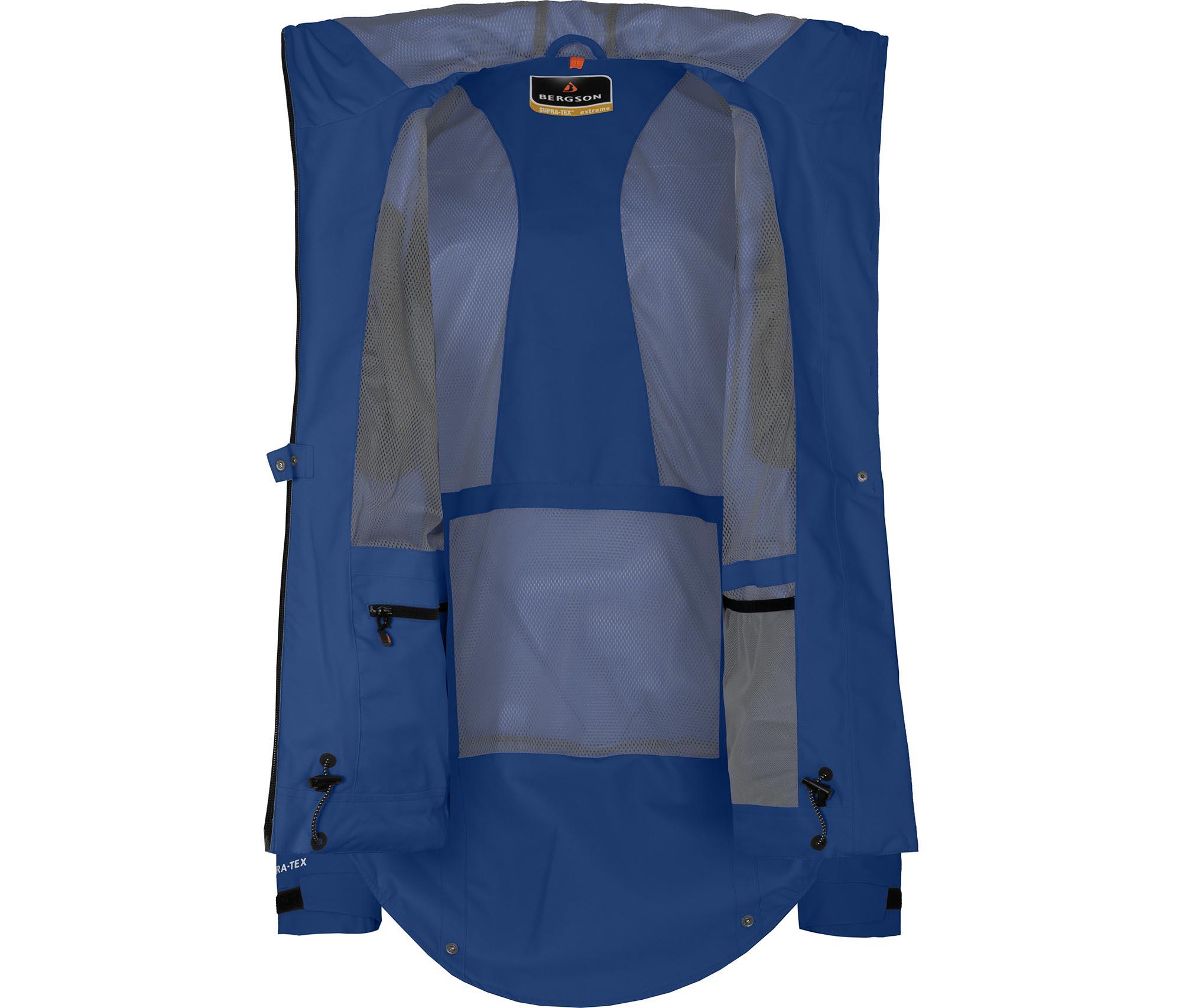 Regenjacke recycelt, Netzfutter, 20000 mm Wassersäule Blau 5/7