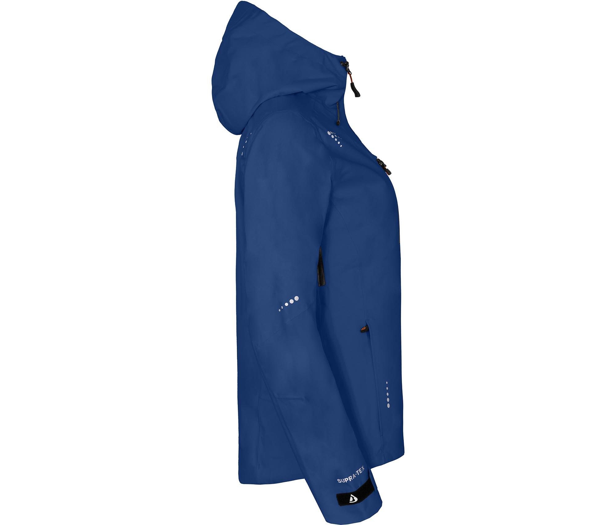 Regenjacke recycelt, Netzfutter, 20000 mm Wassersäule Blau 3/7