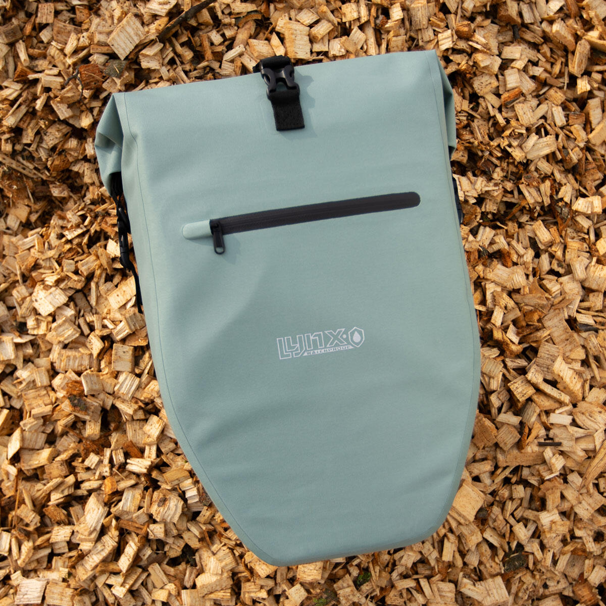 Bolsa de bicicleta Lynx TPU 28L Mint Verde Impermeable para E-Bike 3/7