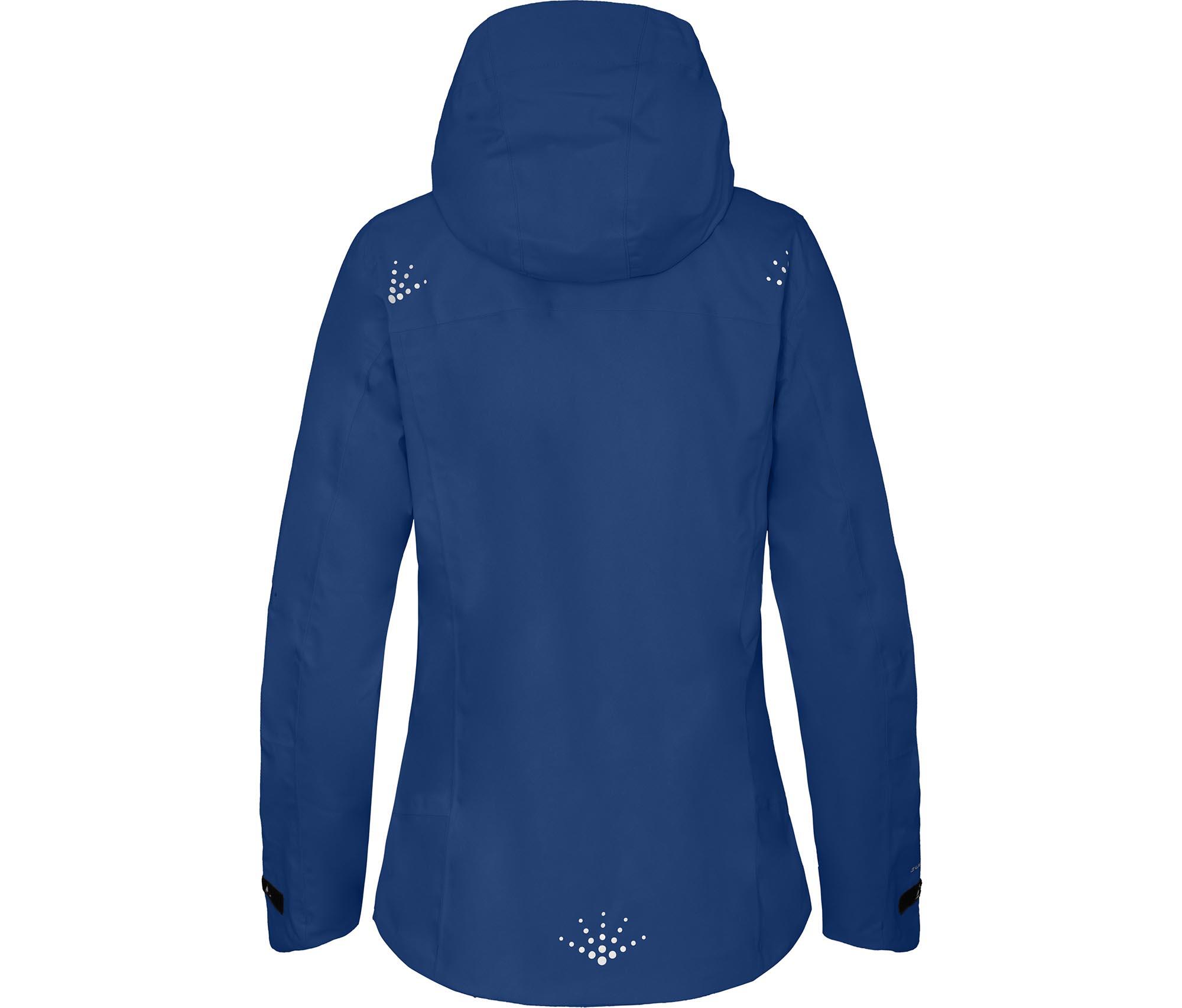 Regenjacke recycelt, Netzfutter, 20000 mm Wassersäule Blau 4/7