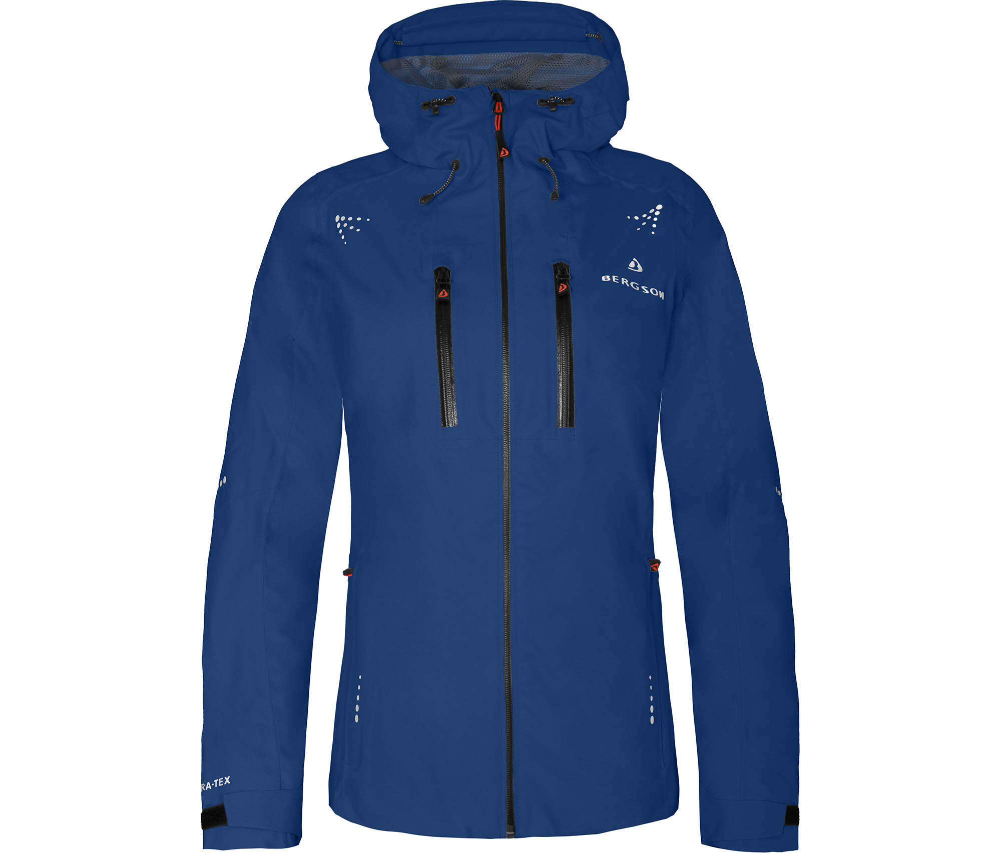 Regenjacke recycelt, Netzfutter, 20000 mm Wassersäule Blau 2/7