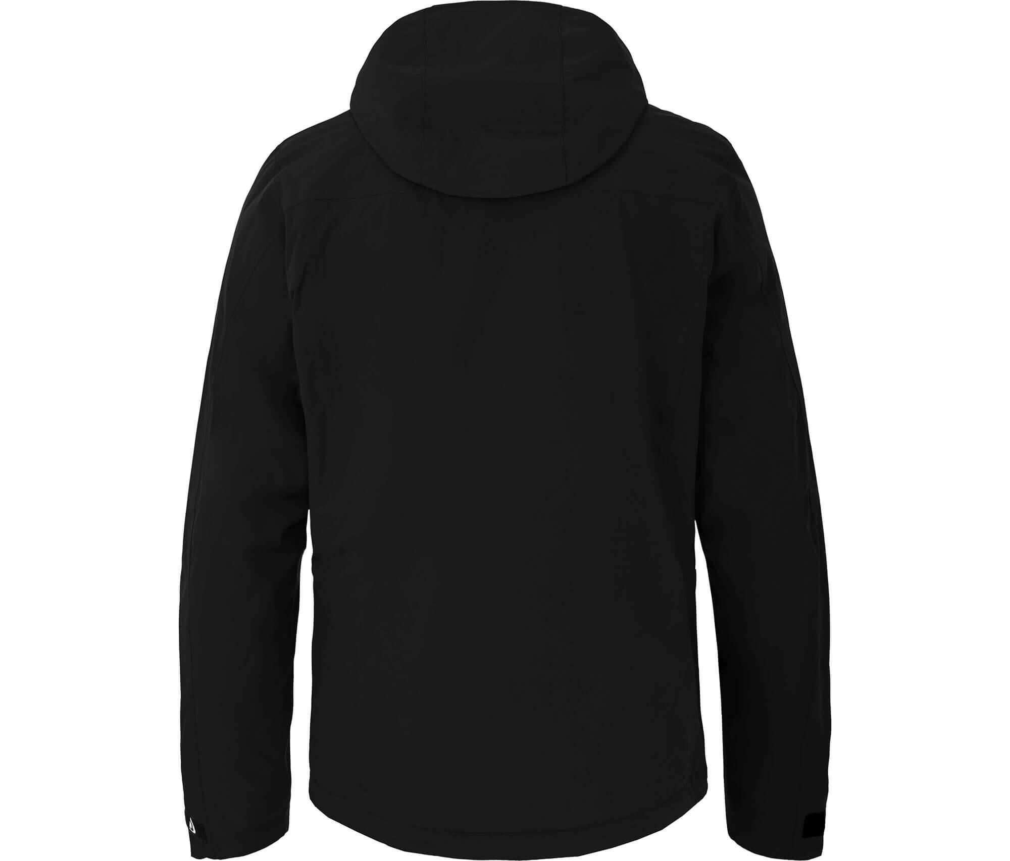 Regenjacke Fleece Innenjacke, 20000 mm Wassersäule Schwarz 2/6