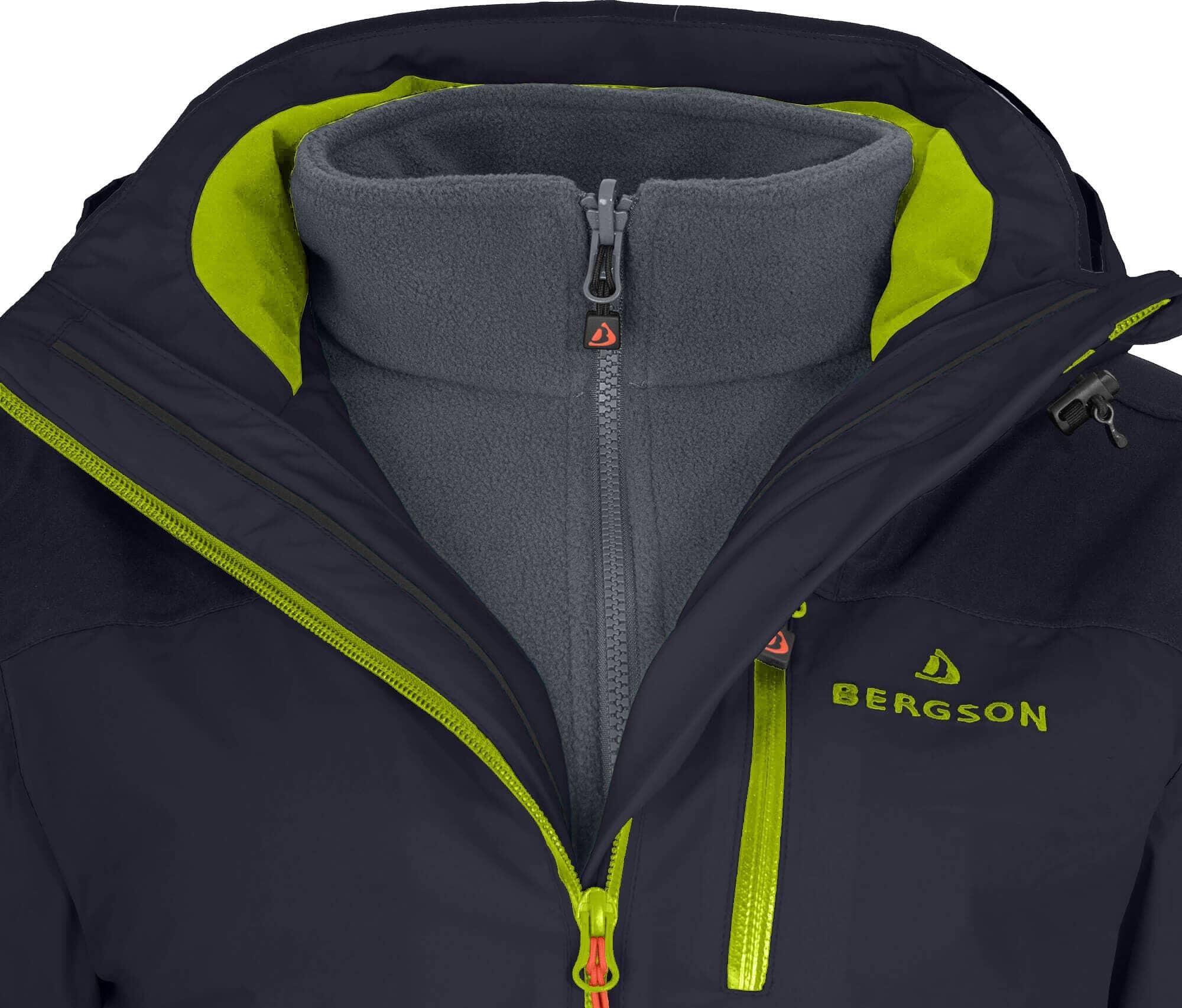 Regenjacke Fleece Innenjacke, 20000 mm Wassersäule Blau 6/7