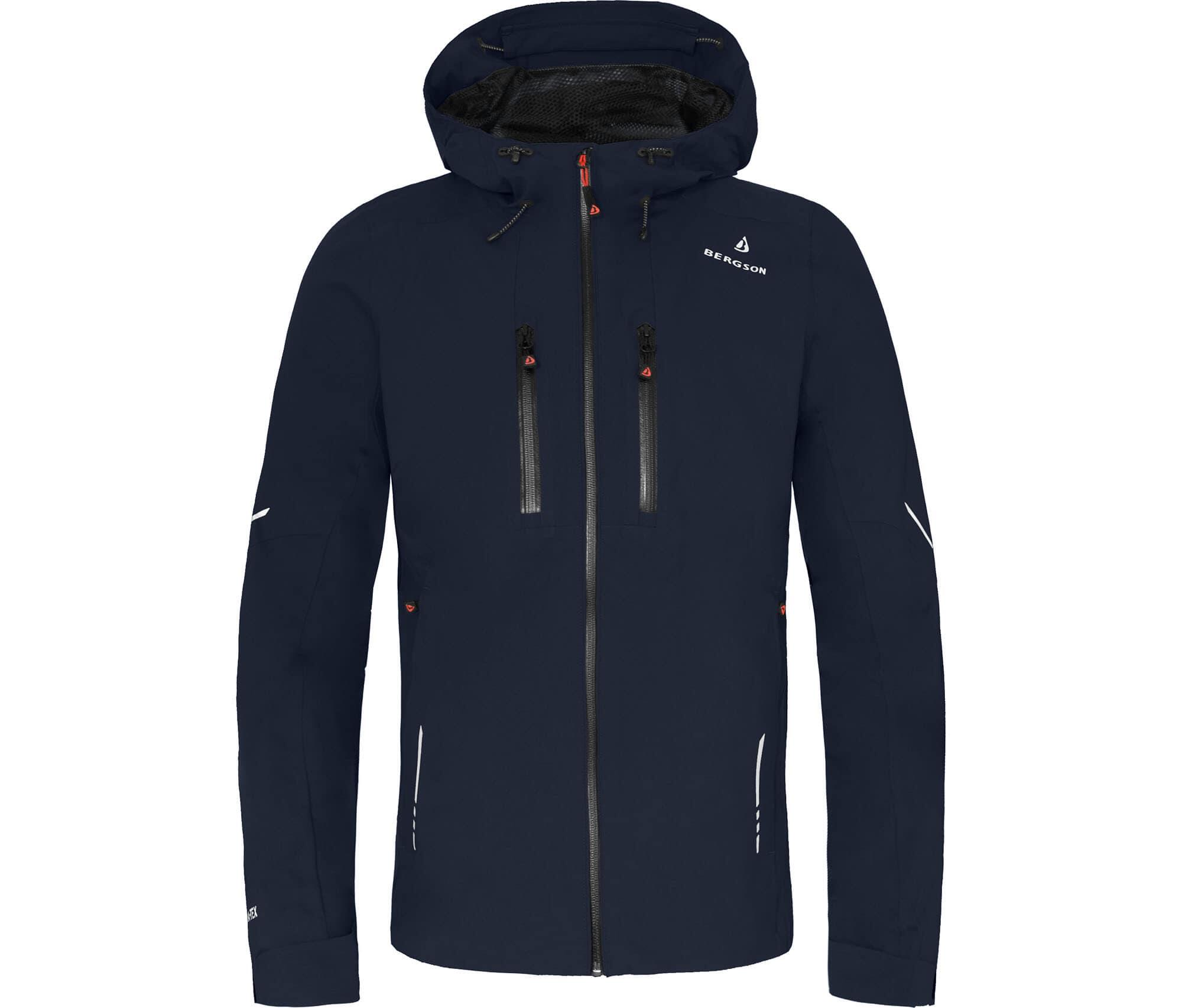 Regenjacke recycelt, Netzfutter, 20000 mm Wassersäule Blau 2/7
