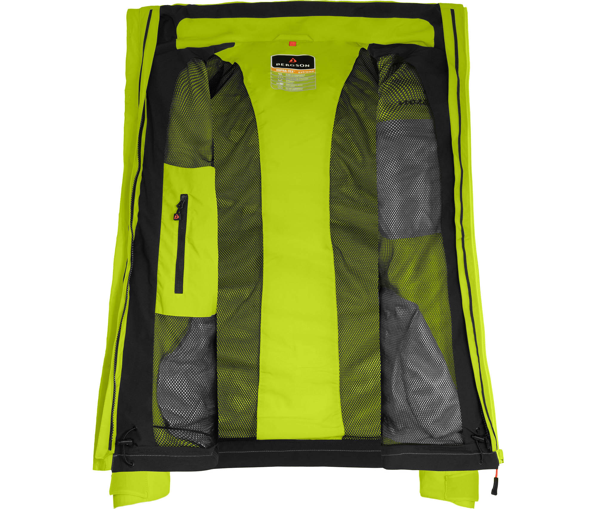 Regenjacke Fleece Innenjacke, 20000 mm Wassersäule Grün 4/6