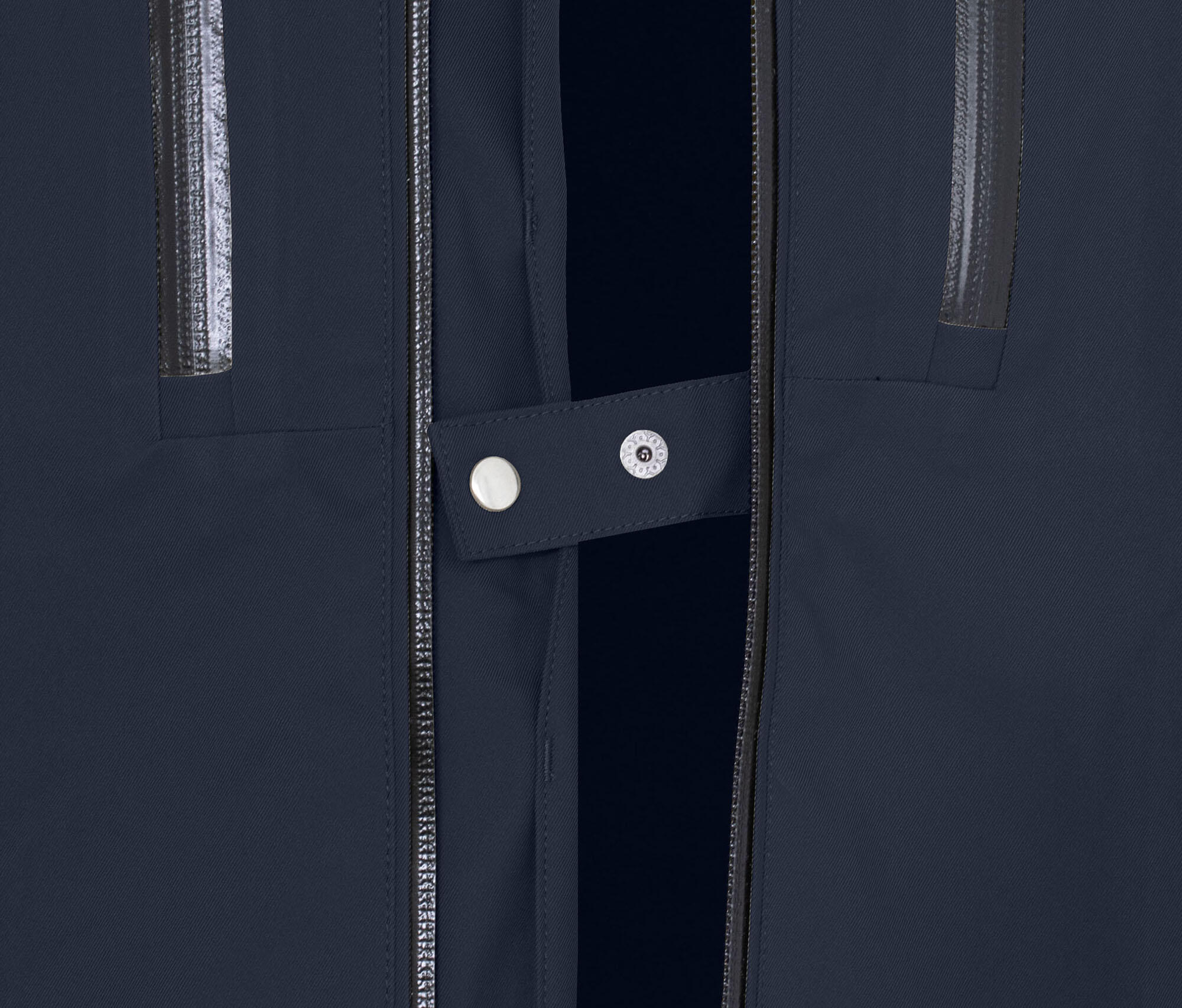 Regenjacke recycelt, Netzfutter, 20000 mm Wassersäule Blau 6/7