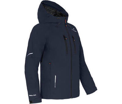 Regenjacke recycelt. Netzfutter. 20000 mm Wassersäule Grau