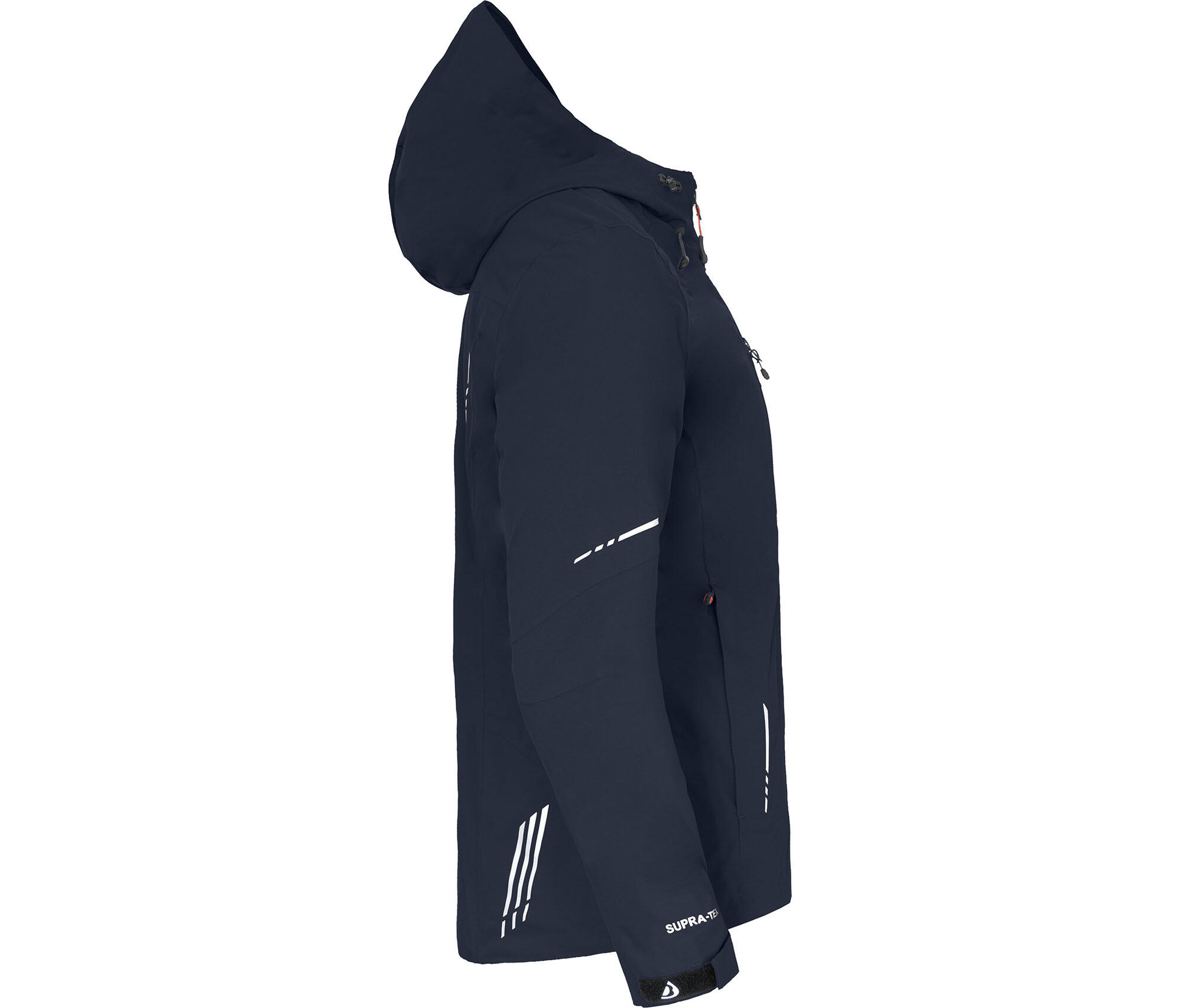 Regenjacke recycelt, Netzfutter, 20000 mm Wassersäule Blau 3/7