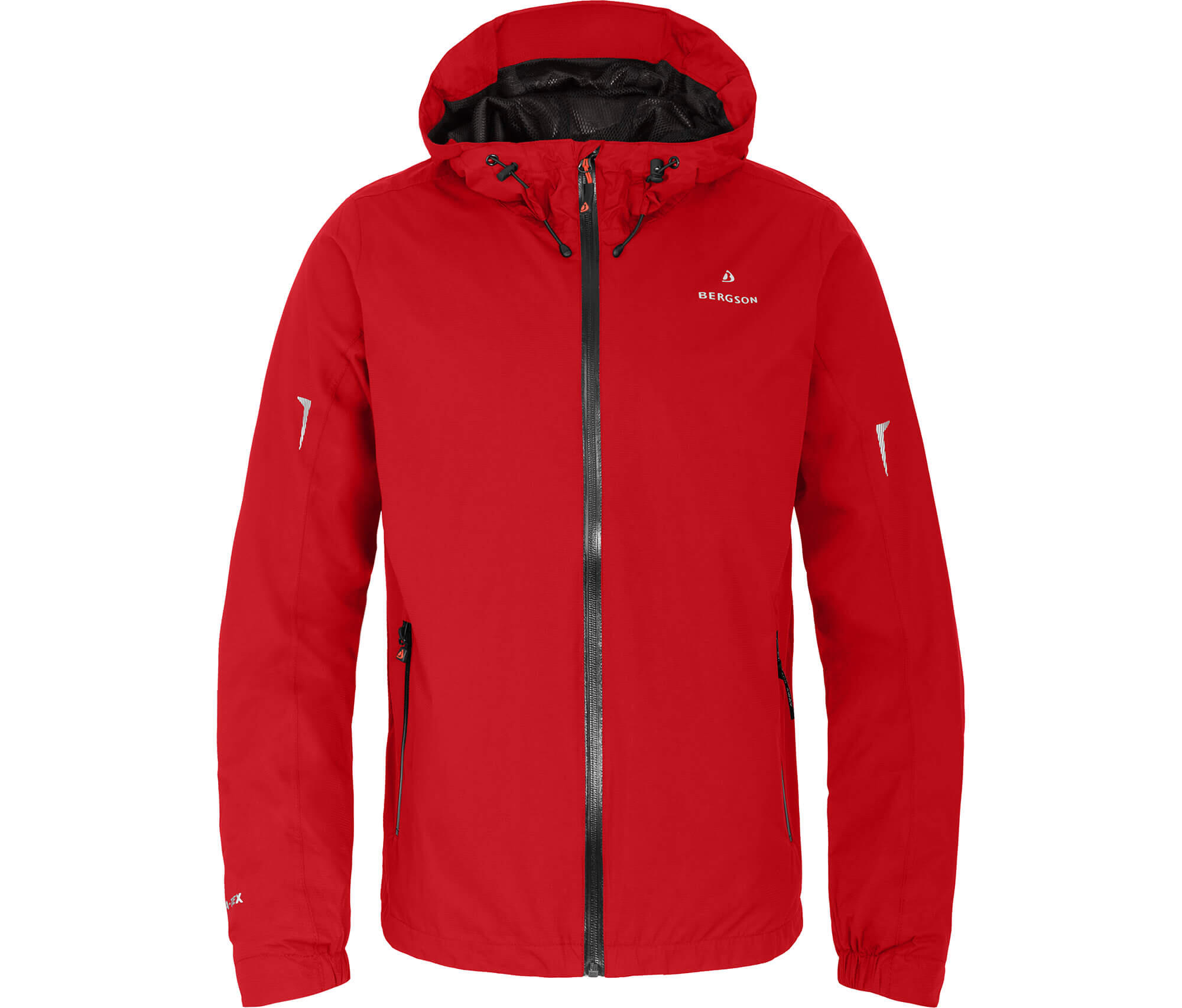 Regenjacke Netzfutter, 12000 mm Wassersäule rot 2/5