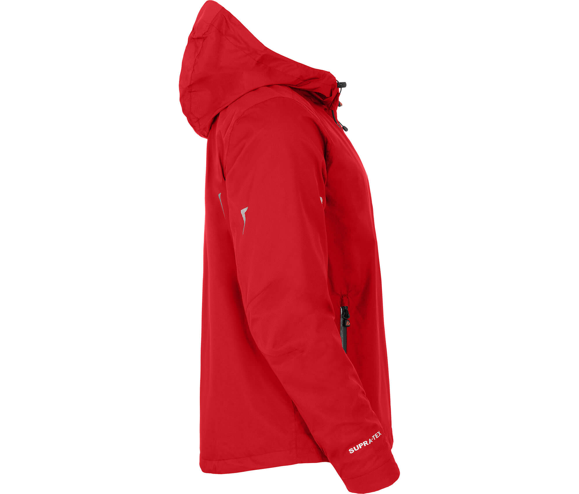 Regenjacke Netzfutter, 12000 mm Wassersäule rot 3/5