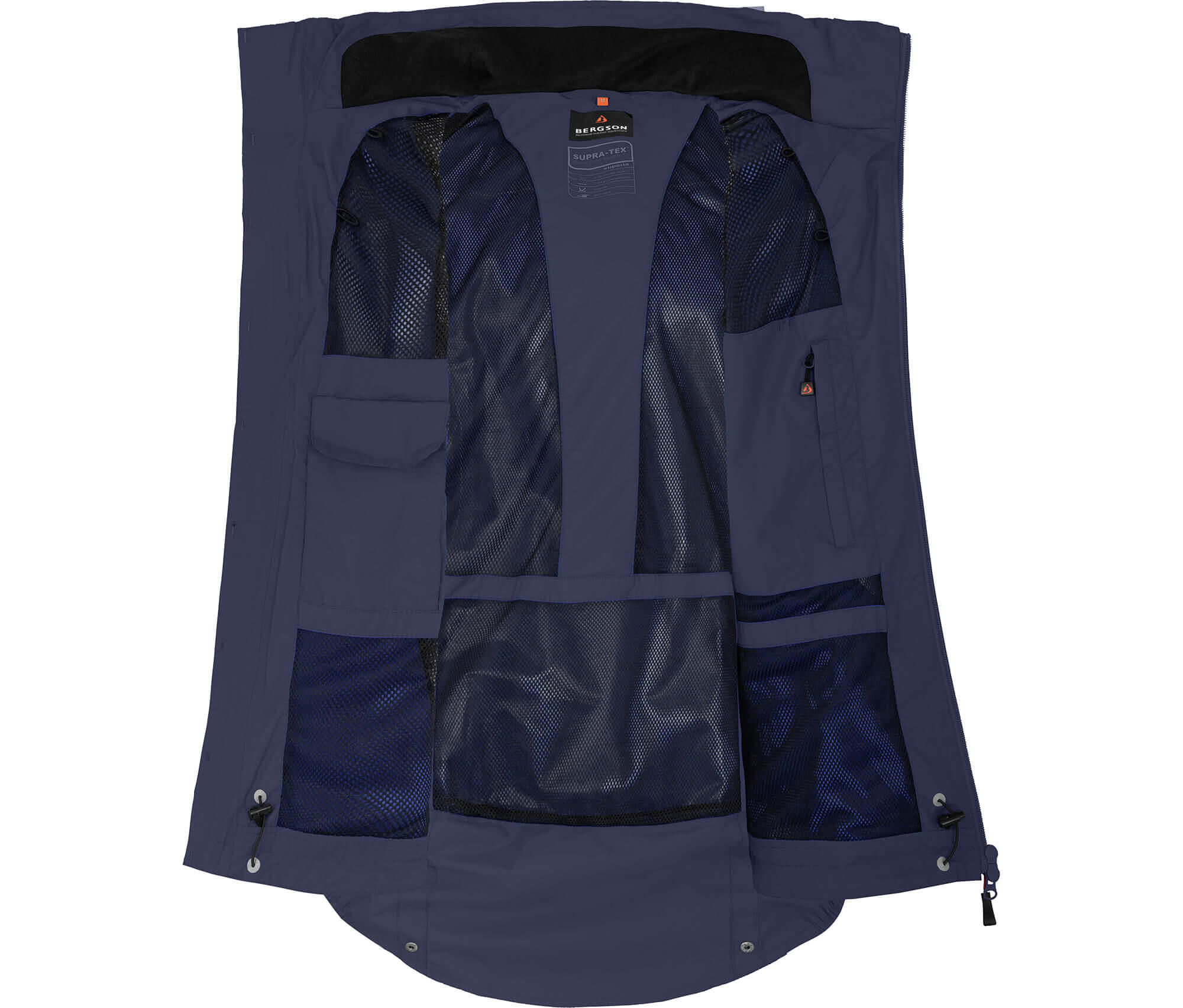 Rad-Regenjacke Netzfutter, 12000 mm Wassersäule blau 5/6