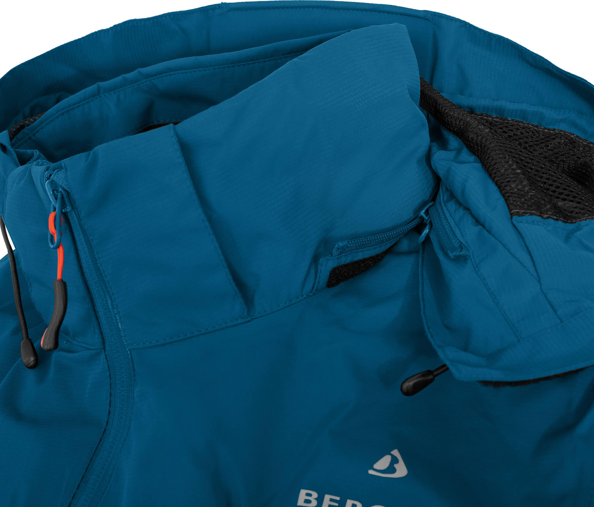 Rad-Regenjacke Netzfutter, 12000 mm Wassersäule Blau 5/5