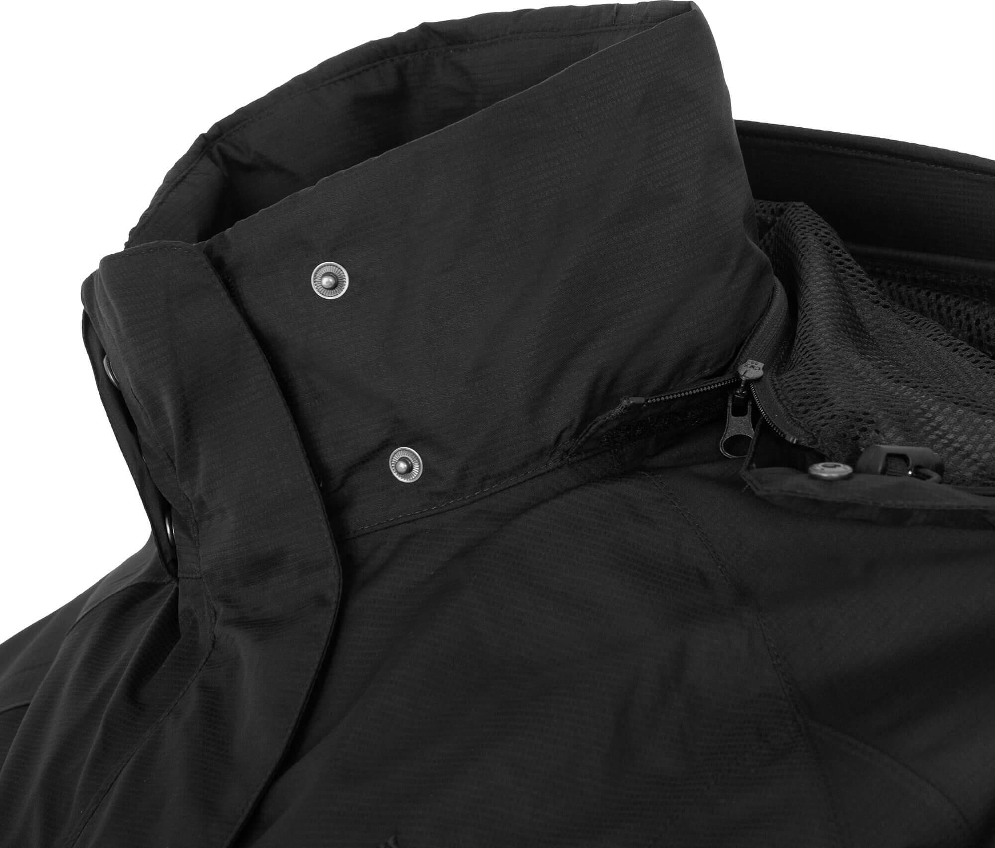 Regenjacke Netzfutter, 12000 mm Wassersäule Schwarz 6/6