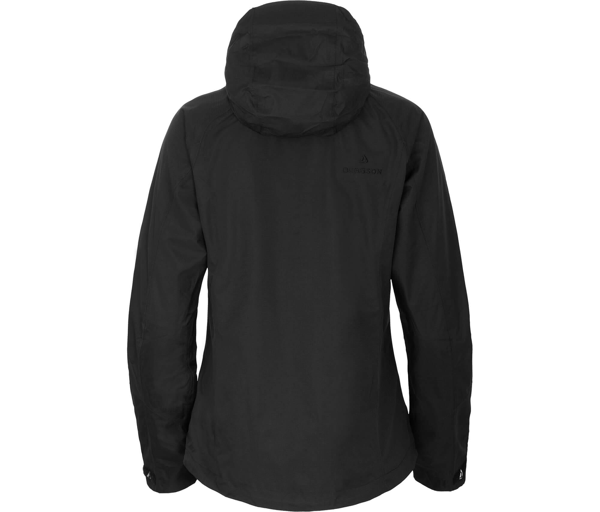Regenjacke Netzfutter, 12000 mm Wassersäule Schwarz 3/6