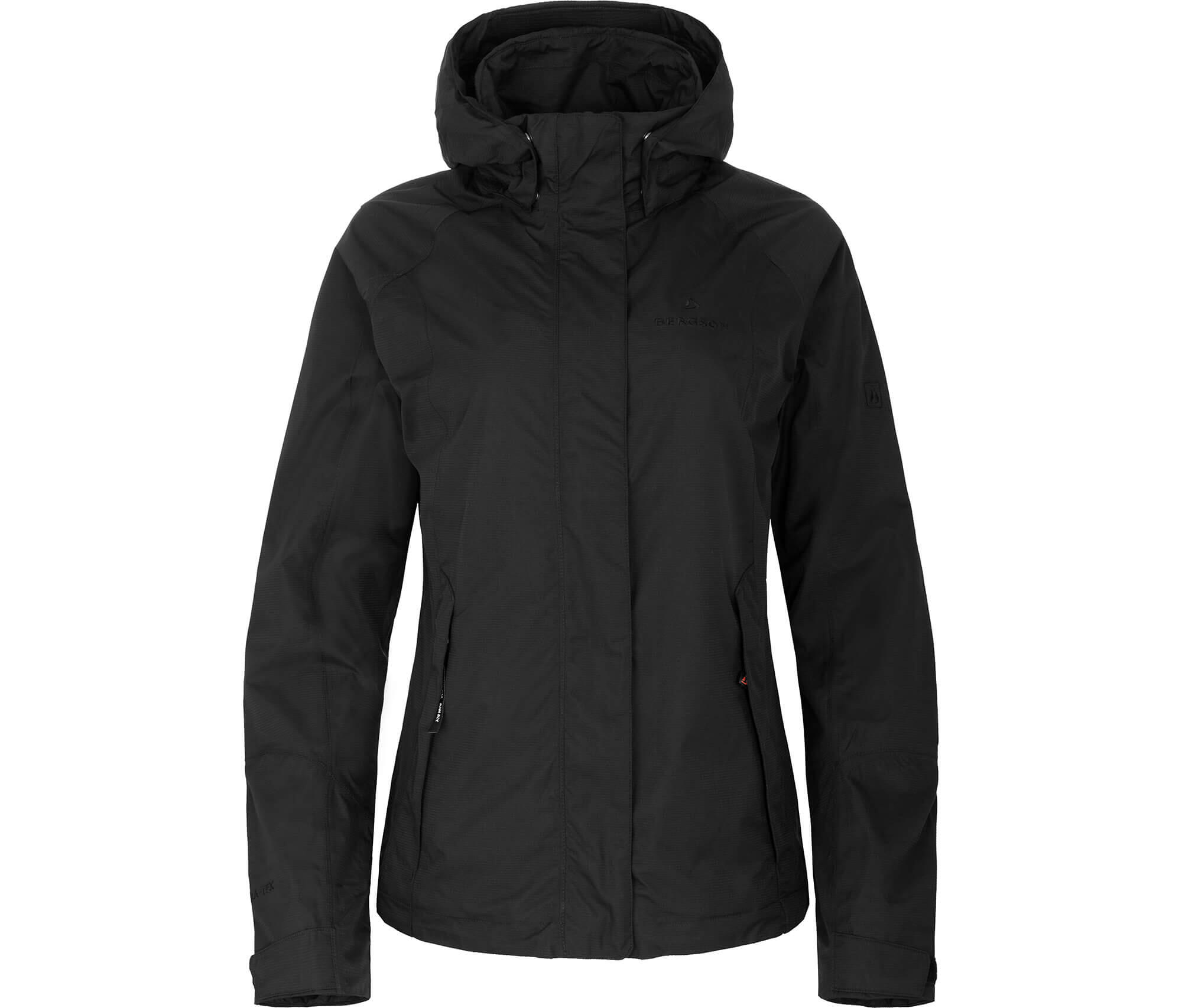 Regenjacke Netzfutter, 12000 mm Wassersäule Schwarz 2/6
