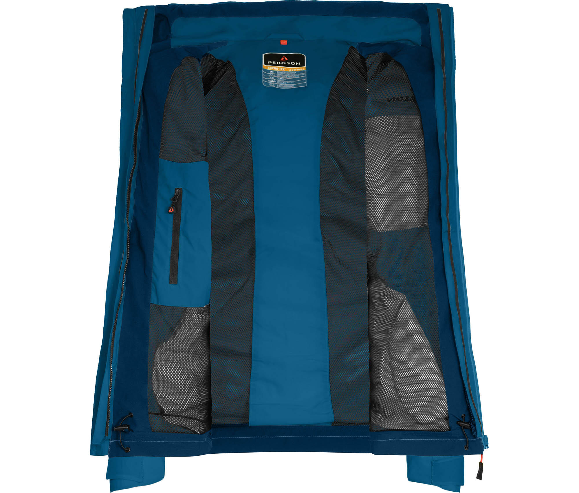 Regenjacke Fleece Innenjacke, 20000 mm Wassersäule Blau 4/6