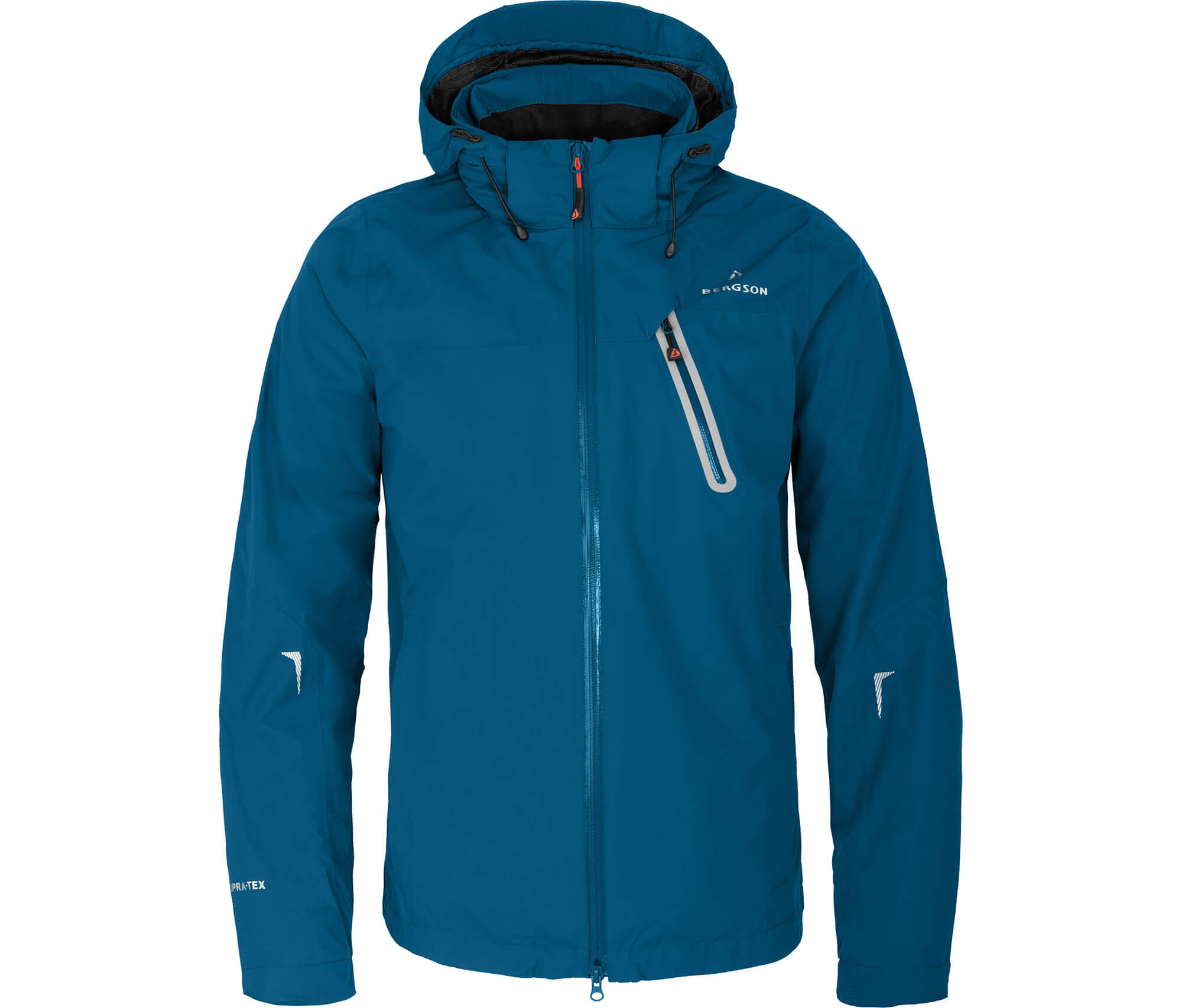 Rad-Regenjacke Netzfutter, 12000 mm Wassersäule Blau 2/5