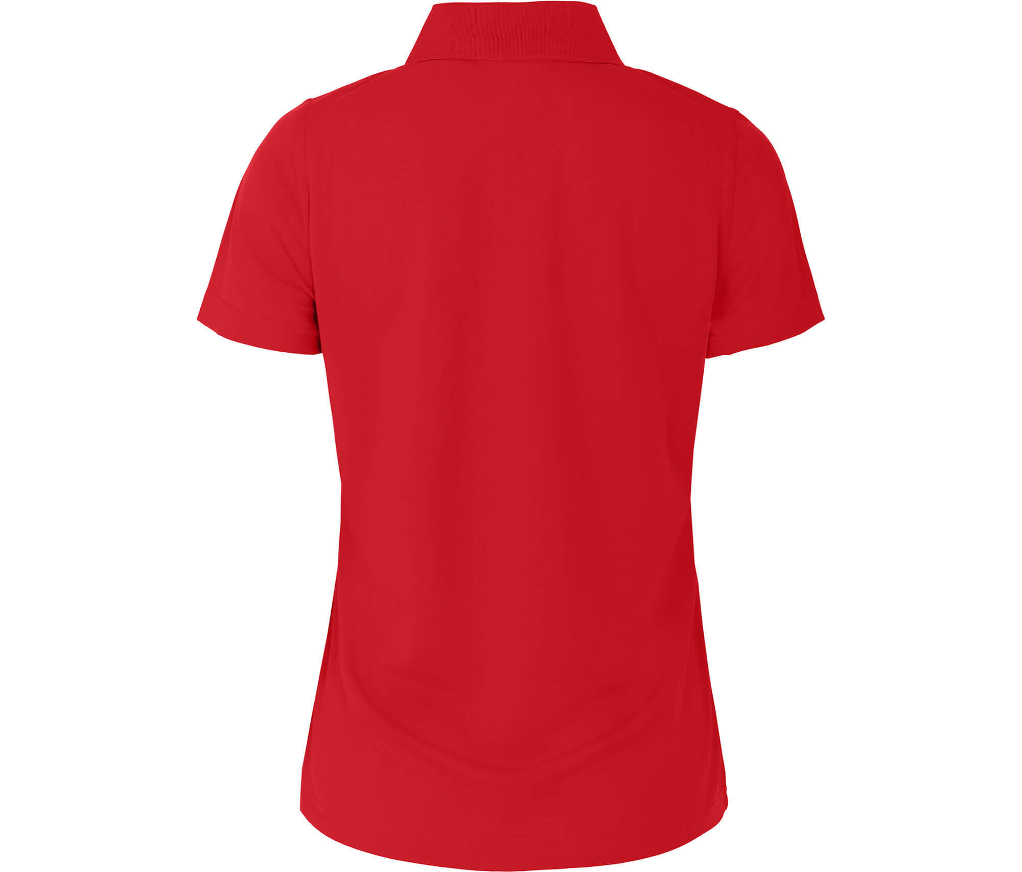Polo-Shirt Reißverschluss, schnelltrocknend, Pique rot 3/3