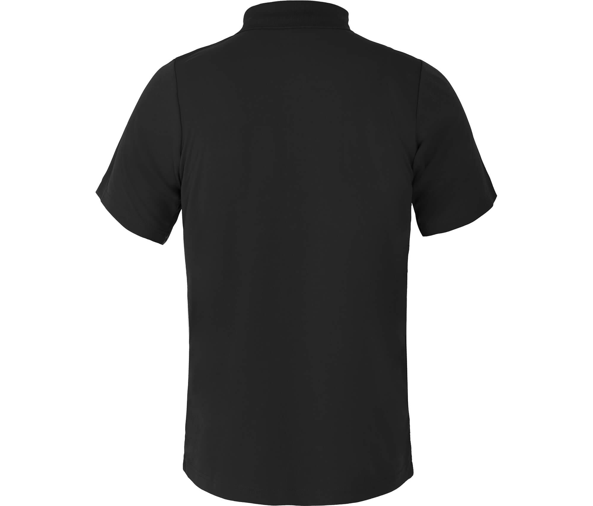 Polo-Shirt Knopfleiste, schnelltrocknend, Pique Schwarz 3/3