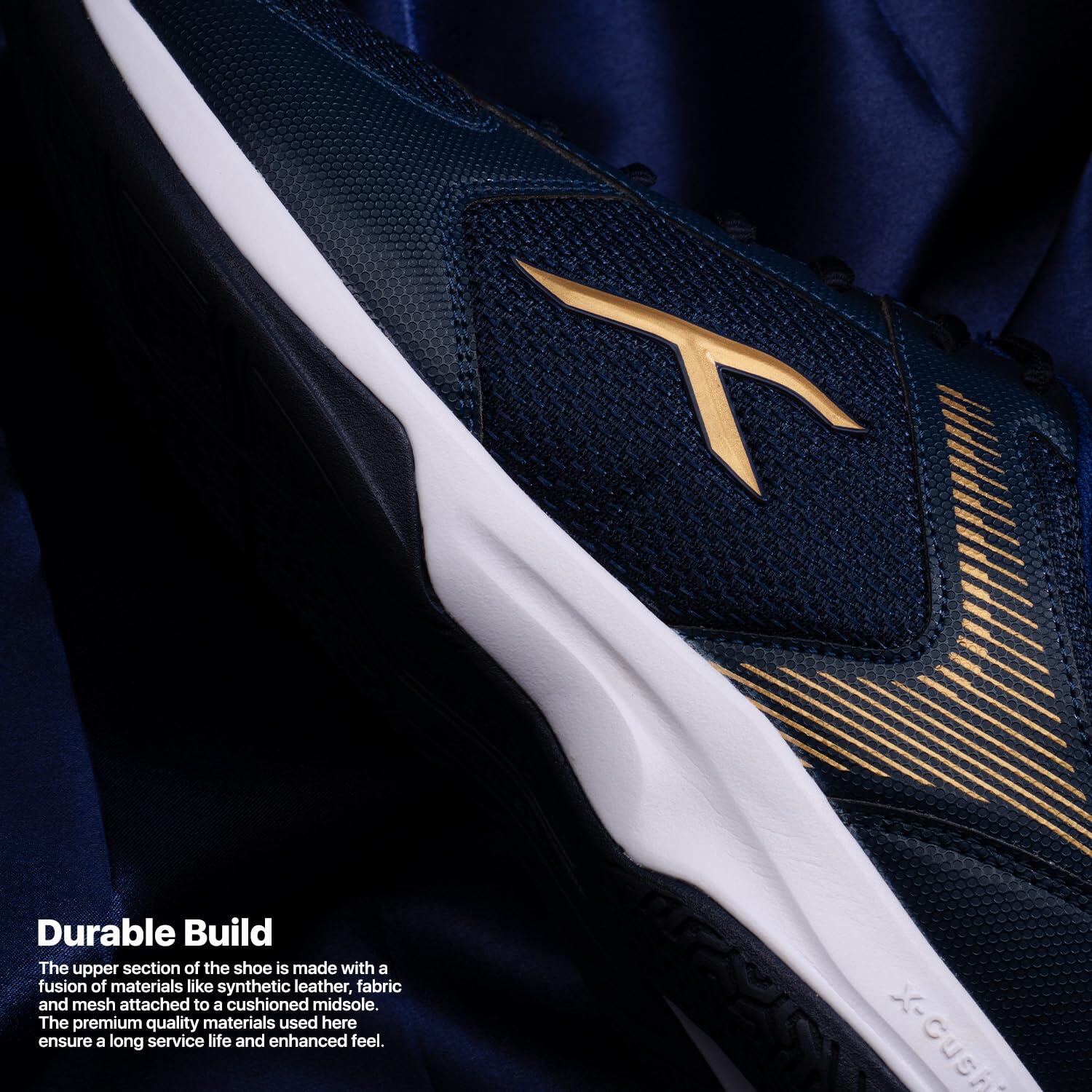 HUNDRED Court Star Herren Schuhe Navy/Gold EU40 3/7