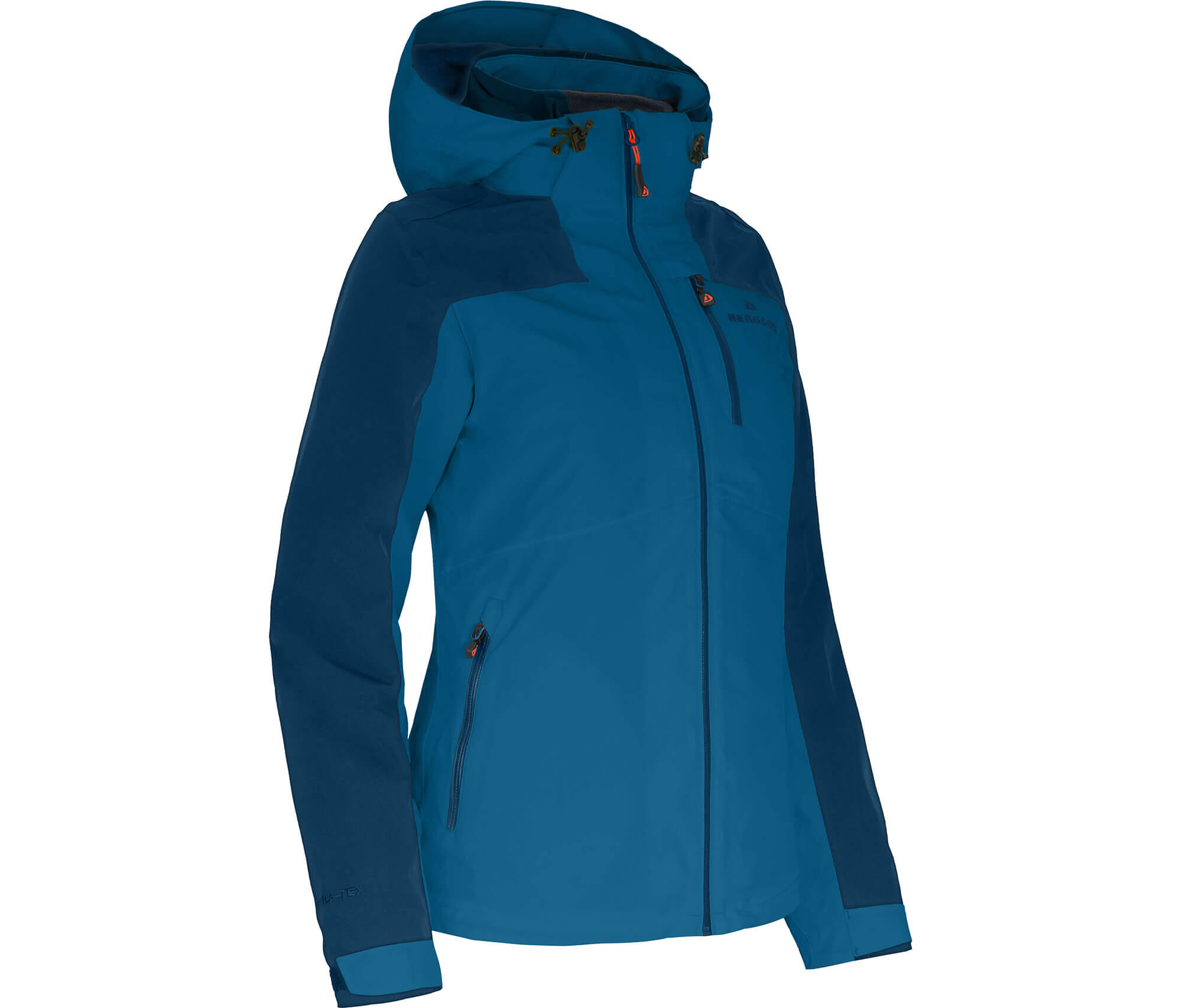 BERGSON Regenjacke Netzfutter, 20000 mm Wassersäule Blau