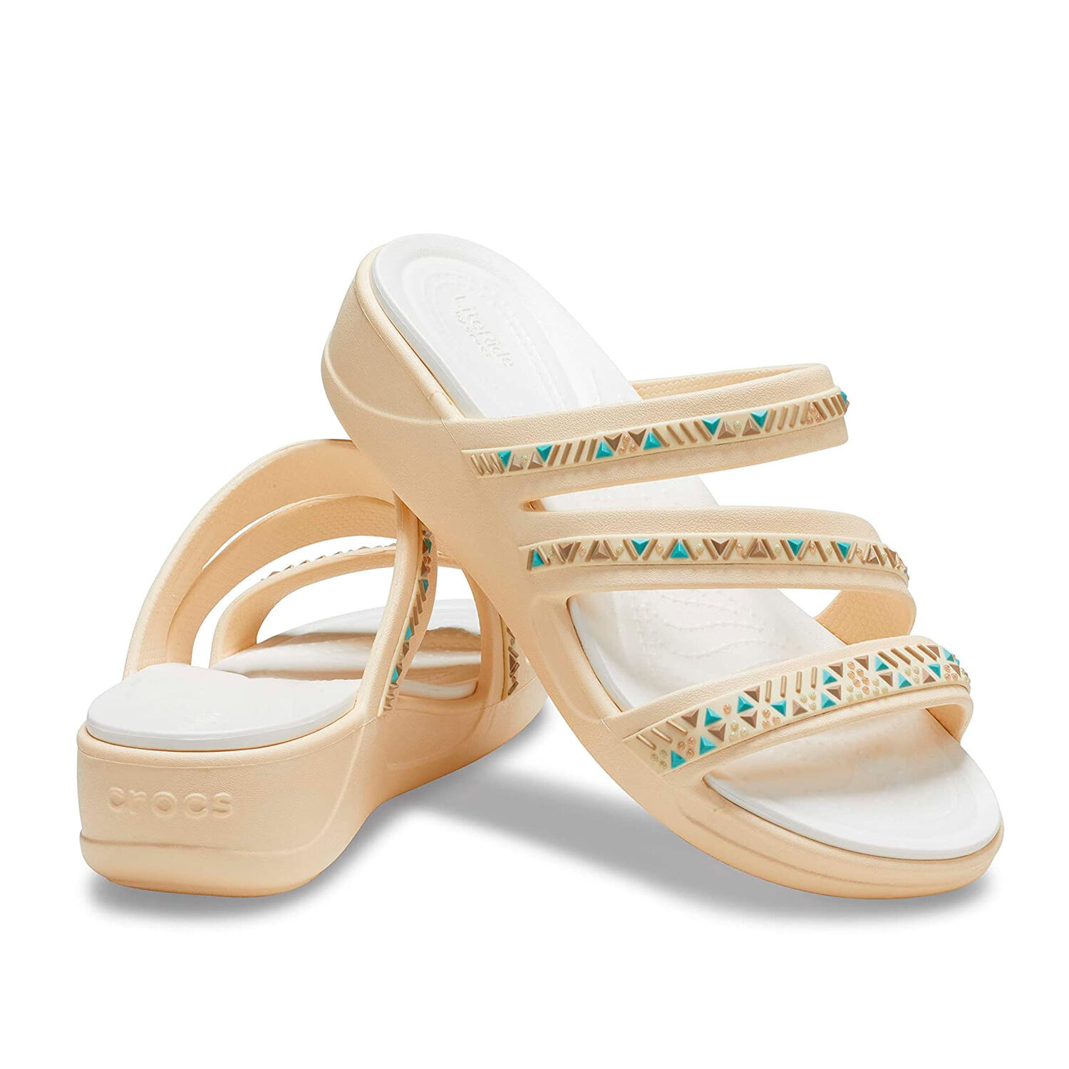 Ciabatta Donna   Classic platform celeste 208180-411 2/6