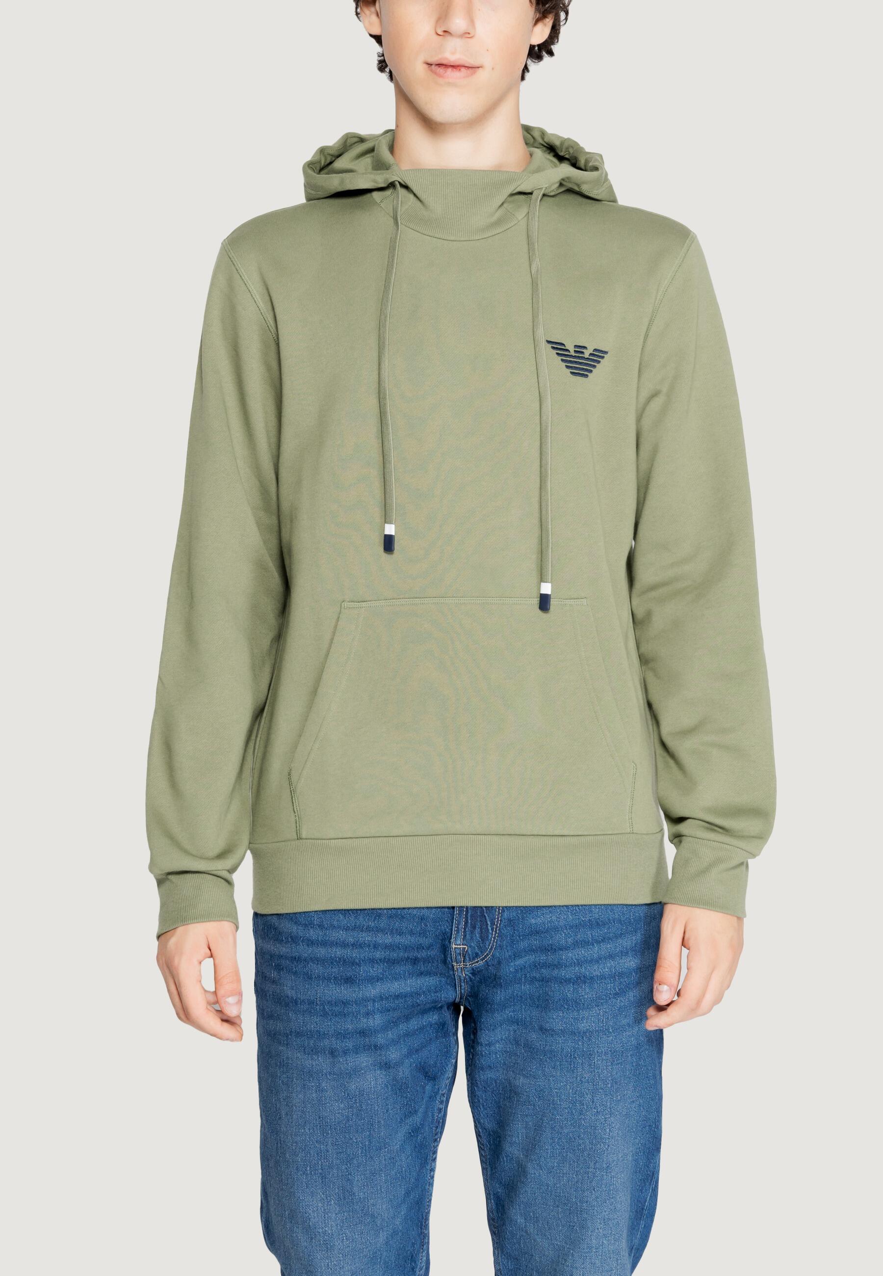 EMPORIO ARMANI CONNECTED Felpe Uomo 112117 4F571 Verde Oliva