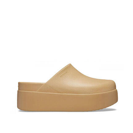 Crocs - Zueco con plataforma Dylan beige 209869-209