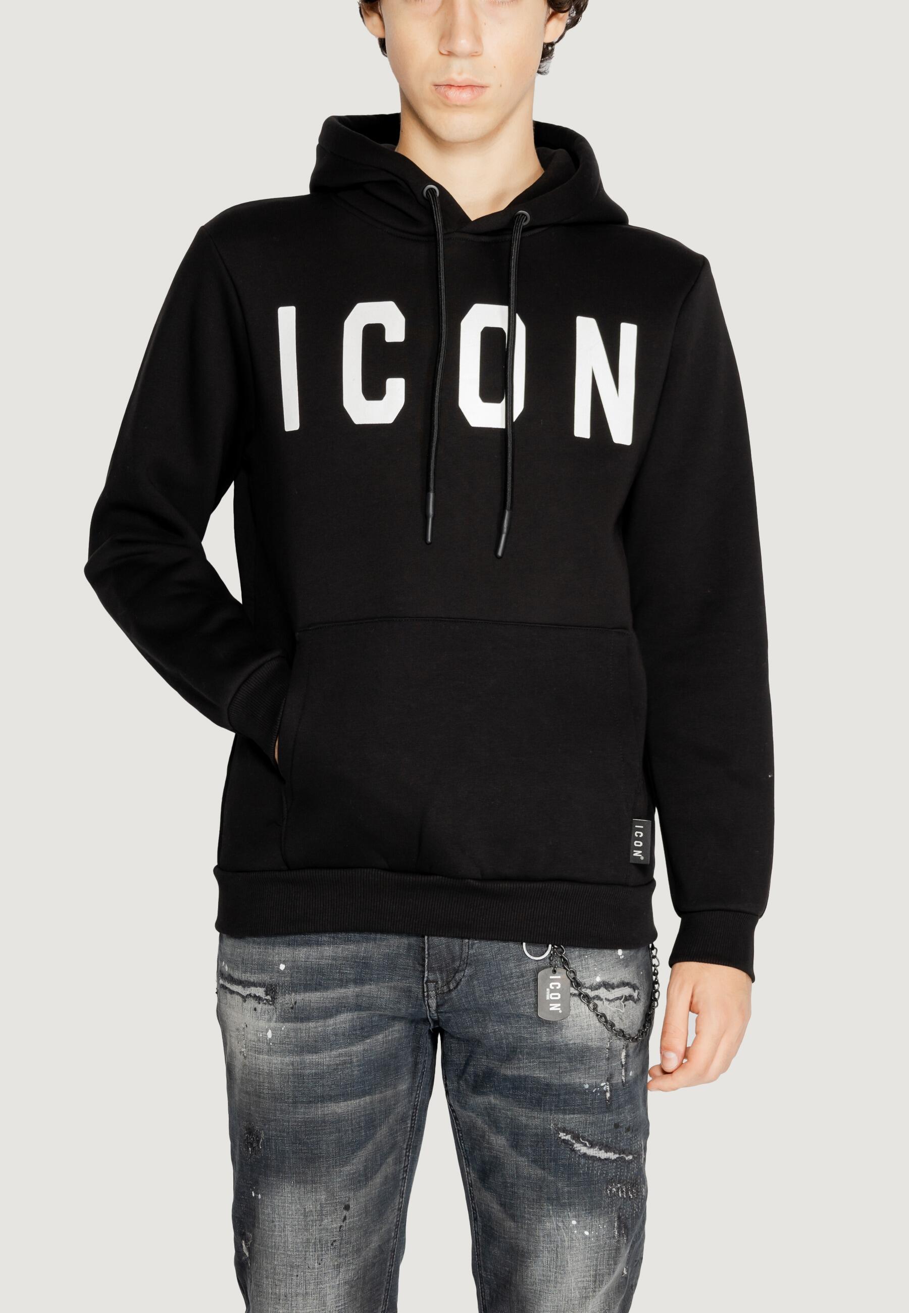 ICON Felpe Uomo IU9016FC Black-White