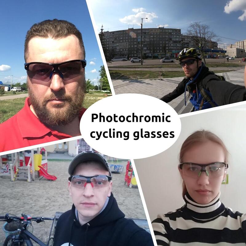 Ochelari de soare biciclete de oras fotocromatici, protecție uv400, negru