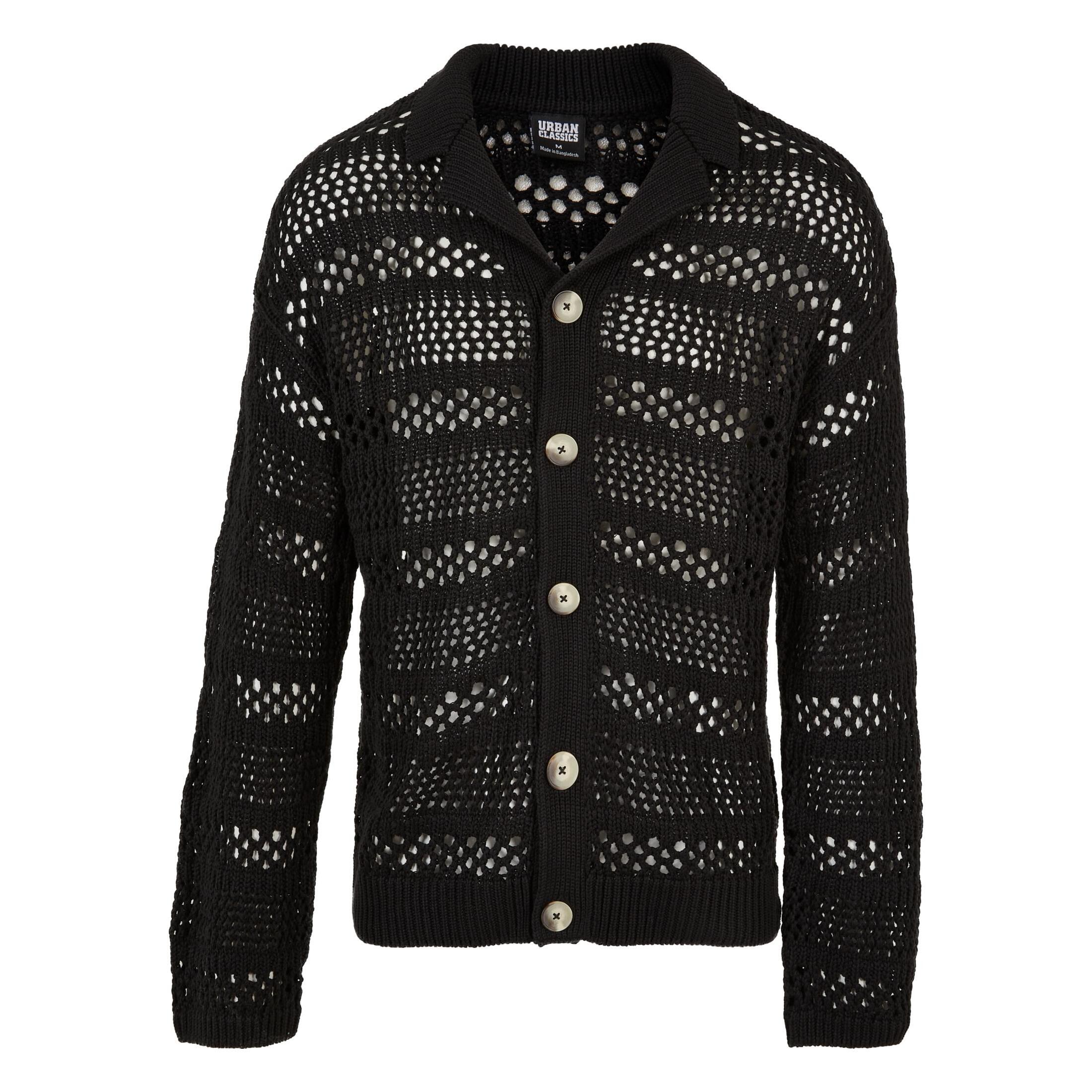 Urban Classics - Cardigan Au Crochet Urban Classics - Gilet Manches Longues - Noir - 48 Xl - Decathlon