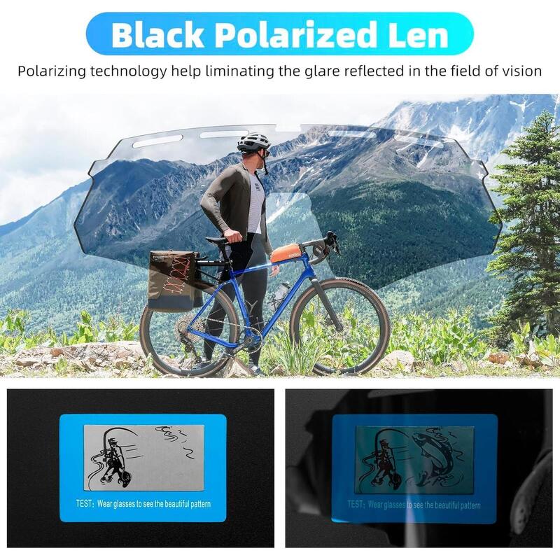 Lunettes de Soleil Polarisées avec 4 Verres Interchangeables