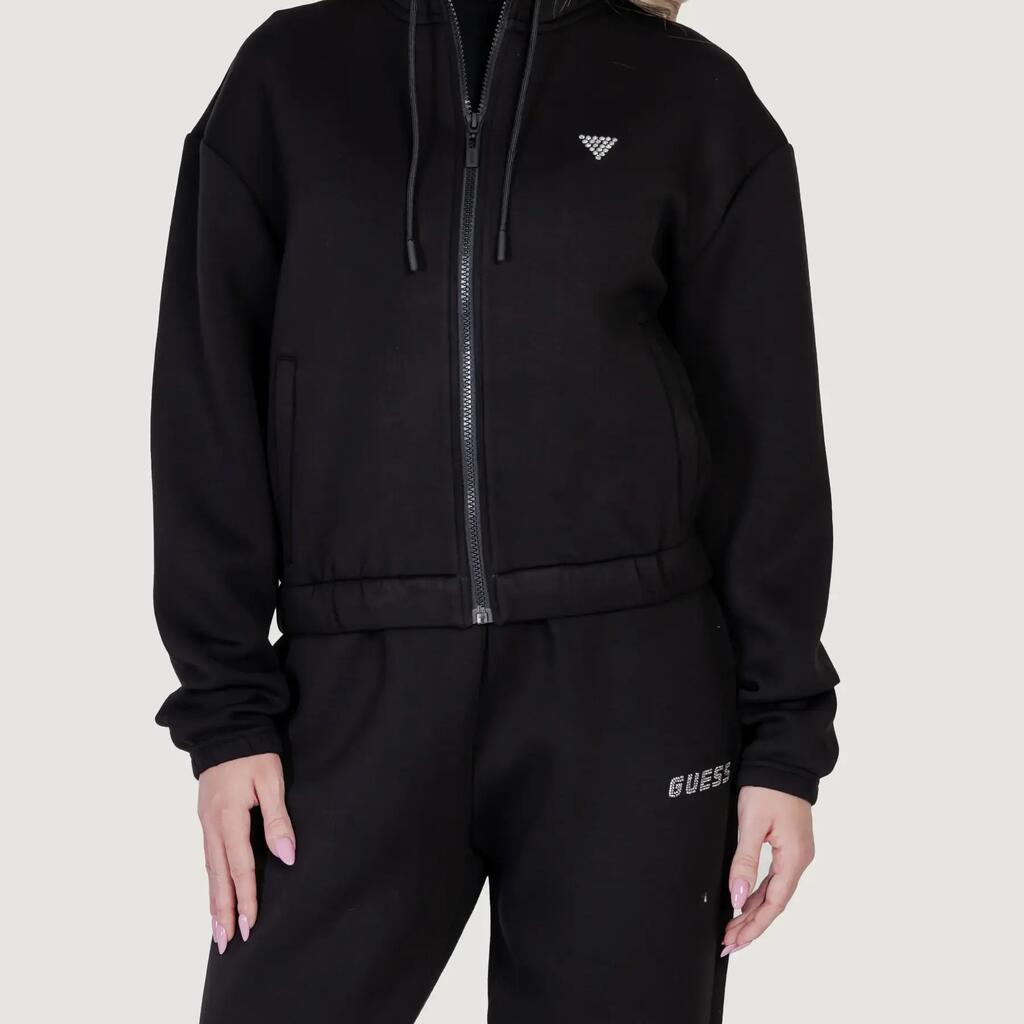 sweatshirt CECILIA SCUBA ZIP BLACK