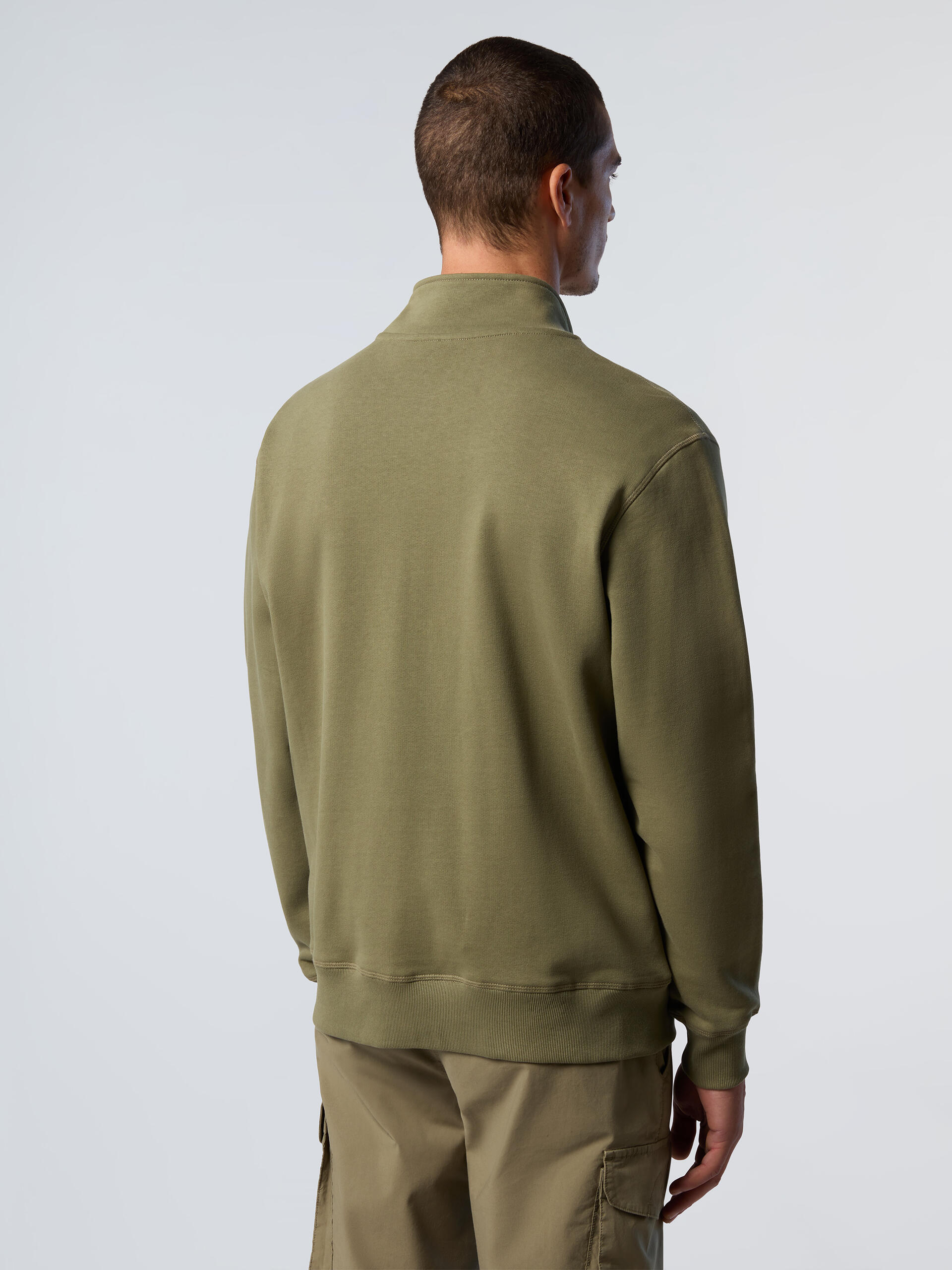 Sweat-shirt zippé avec écusson logo pour homme 2/7