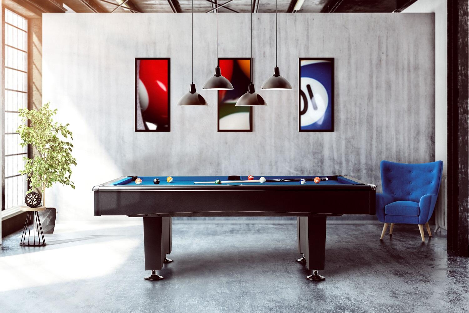 Tavolo da biliardo, biliardo "Black Pool", 7 piedi, nuovo con ardesia 5/7
