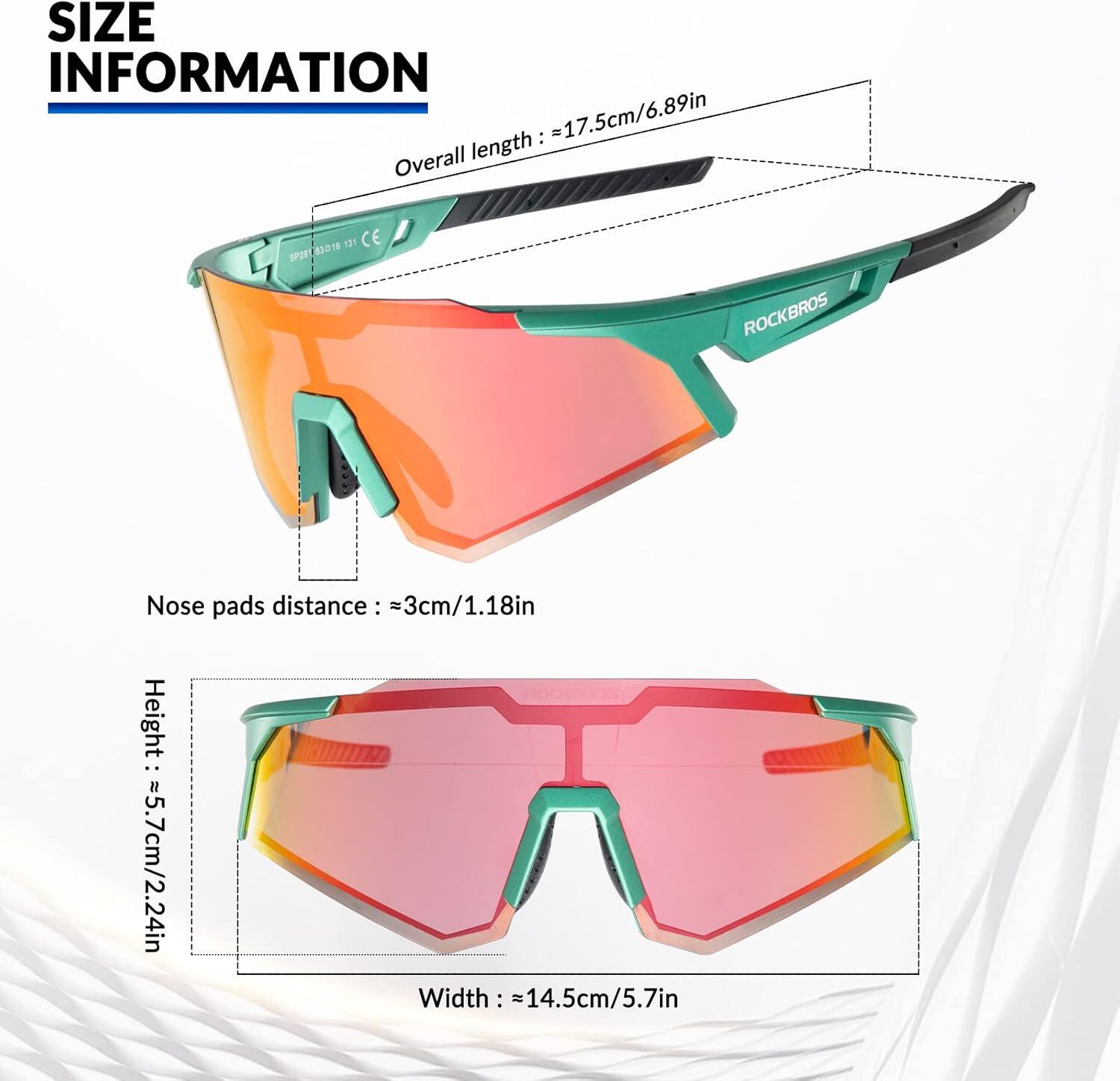 Óculos
de ciclismo polarizados HD, armação TR90 2/6