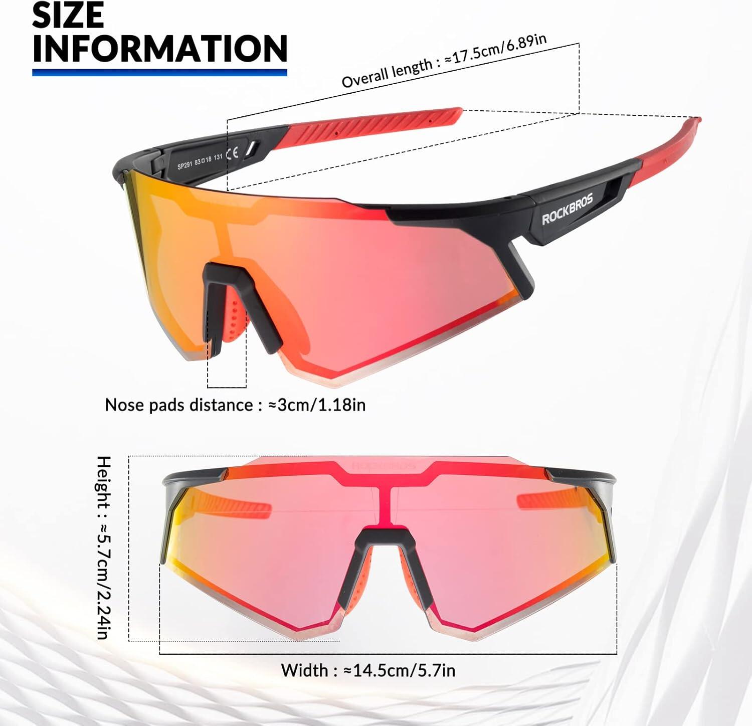 Polarisierte
HD Fahrradbrille, TR90 Rahmen 2/6