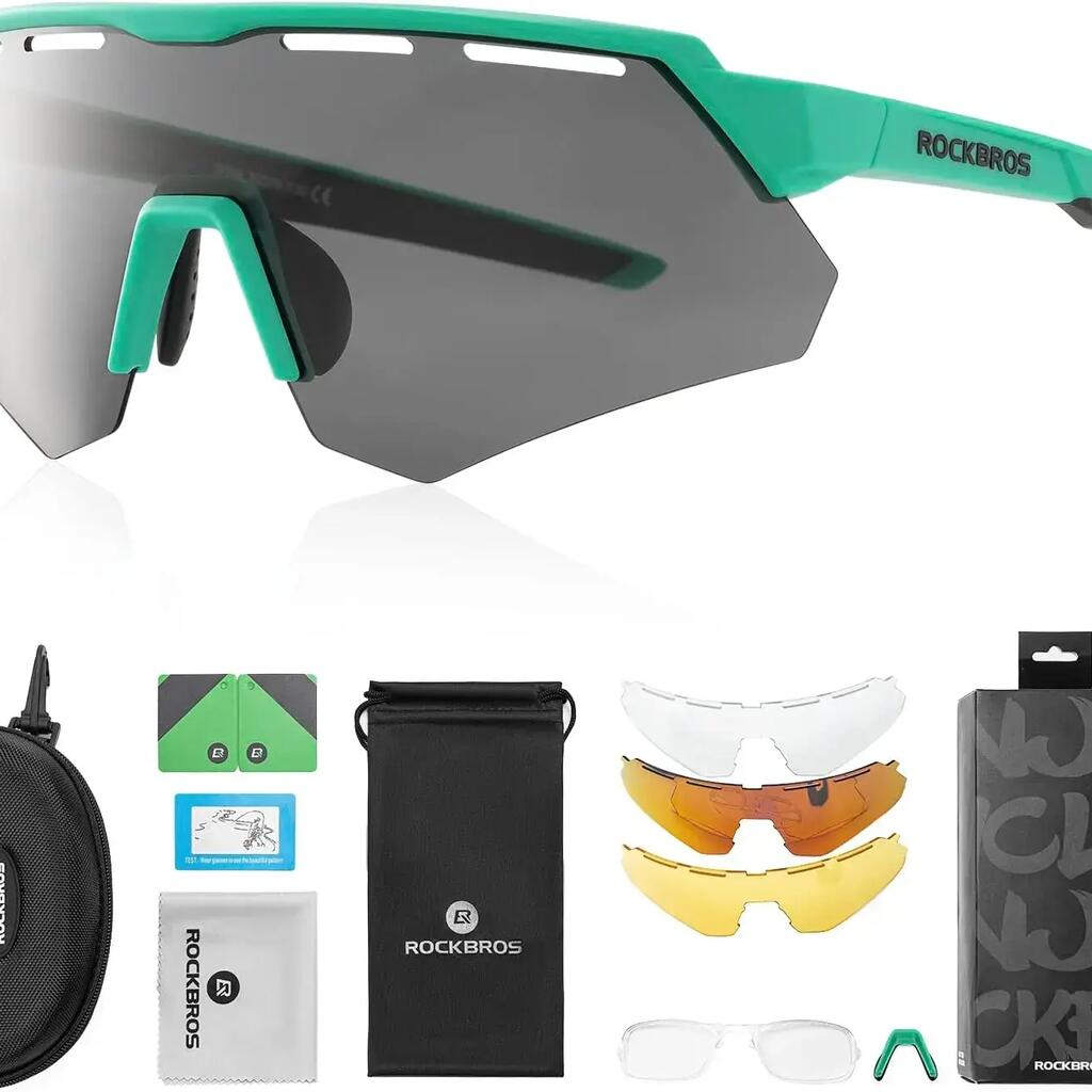 Polarized Sunglasses with 4 Interchangeable Lenses