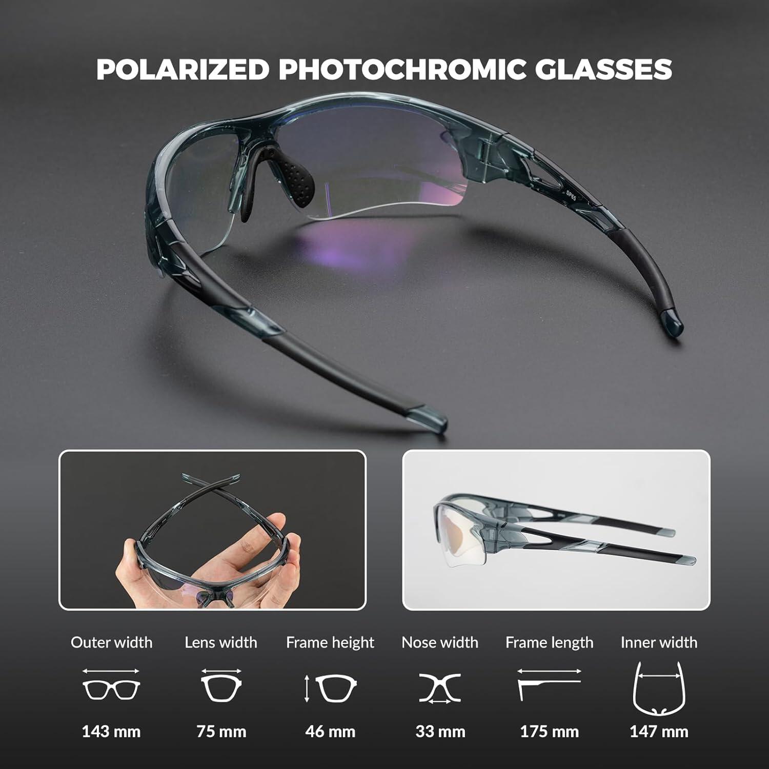 Ultraleichte
transparente PC-Sonnenbrille mit Anti-UV400 2/7