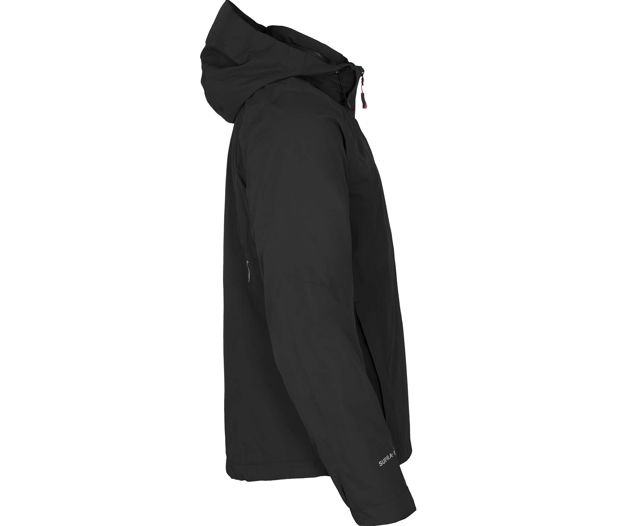 Rad-Regenjacke Netzfutter, 12000 mm Wassersäule Schwarz 4/5