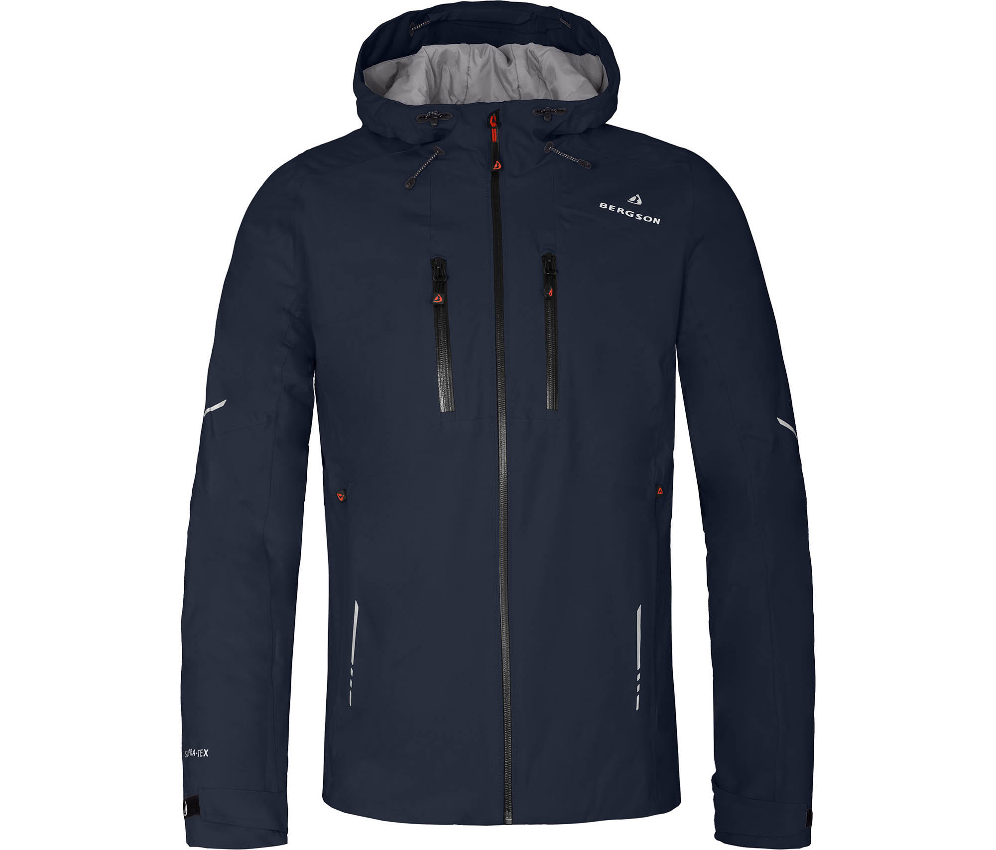 Regenjacke leicht wattiert, recycelt, 20000 mm Wassersäule Blau 2/7