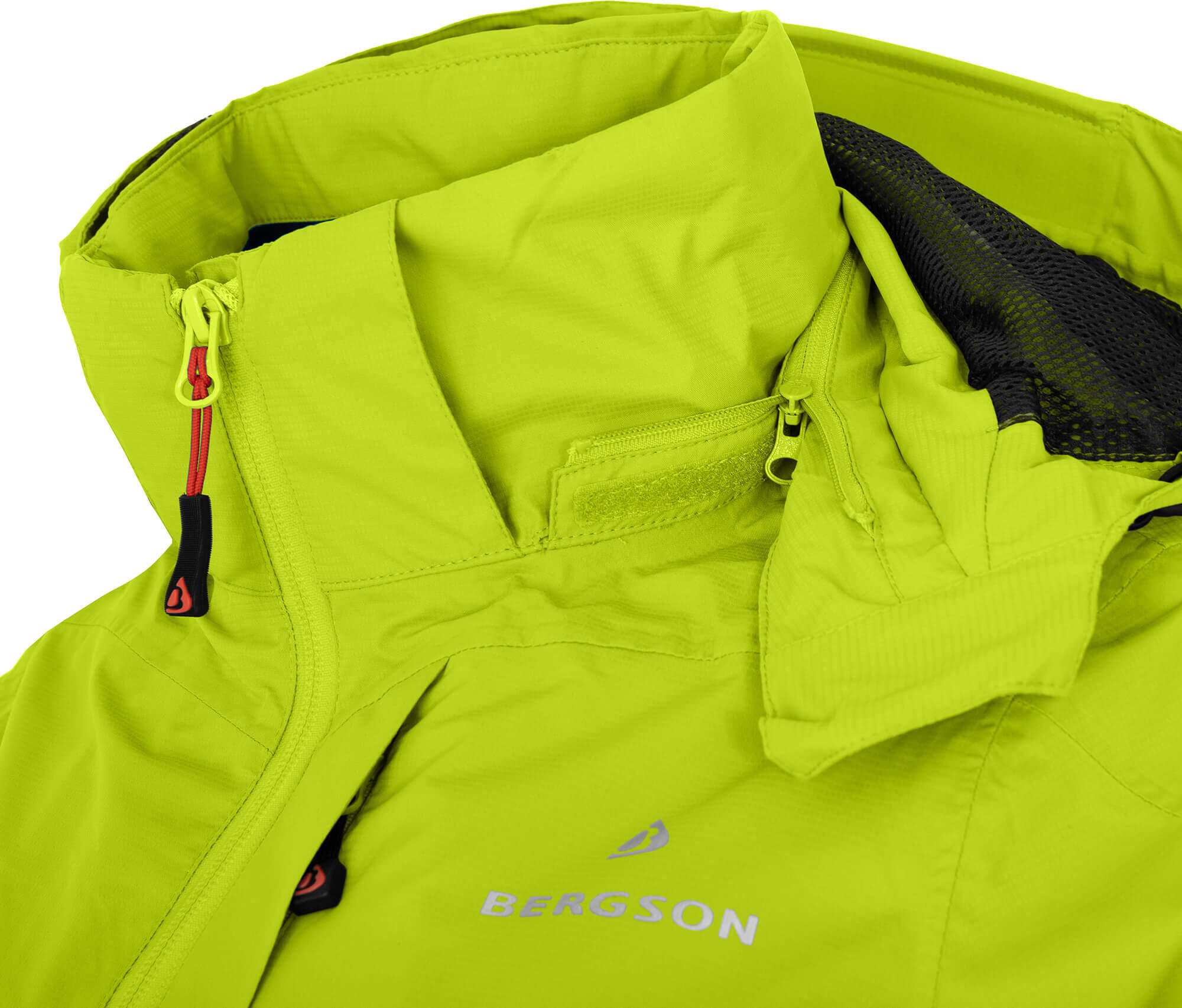 Rad-Regenjacke Netzfutter, 12000 mm Wassersäule Grün 6/7
