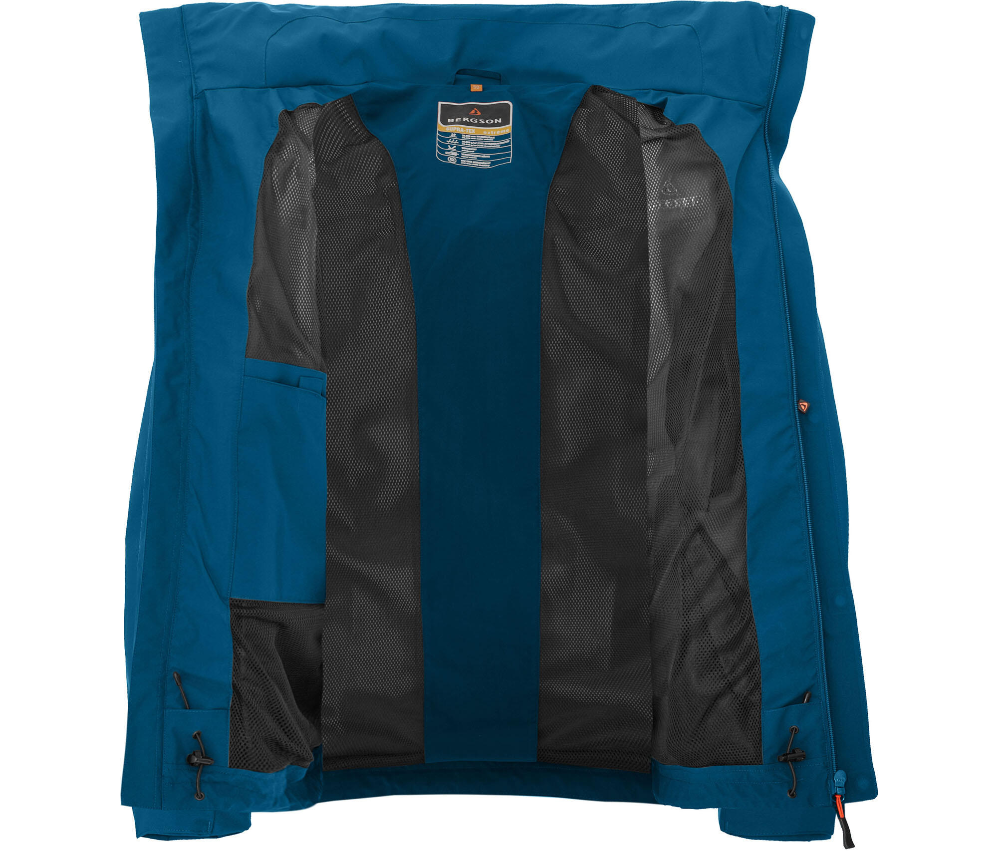 Regenjacke Netzfuttter, 20000 mm Wassersäule Blau 5/5