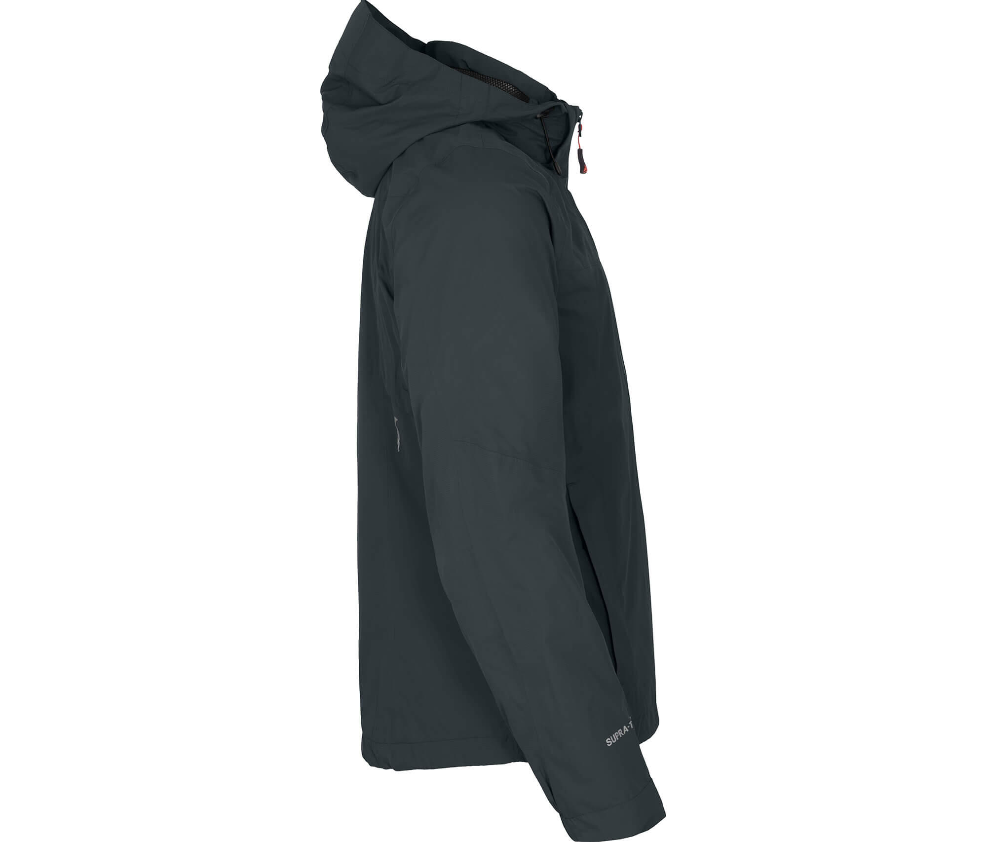 Rad-Regenjacke Netzfutter, 12000 mm Wassersäule grau 4/5