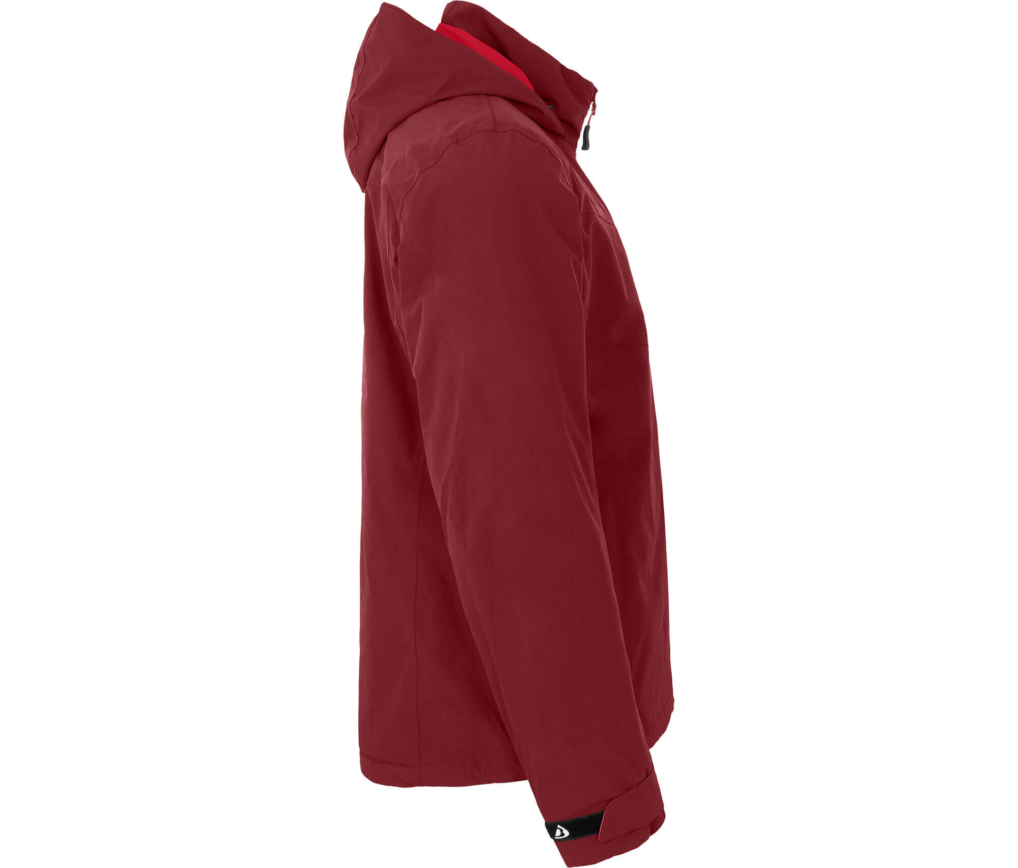 Regenjacke leicht wattiert, 20000 mm Wassersäule Rot 3/4