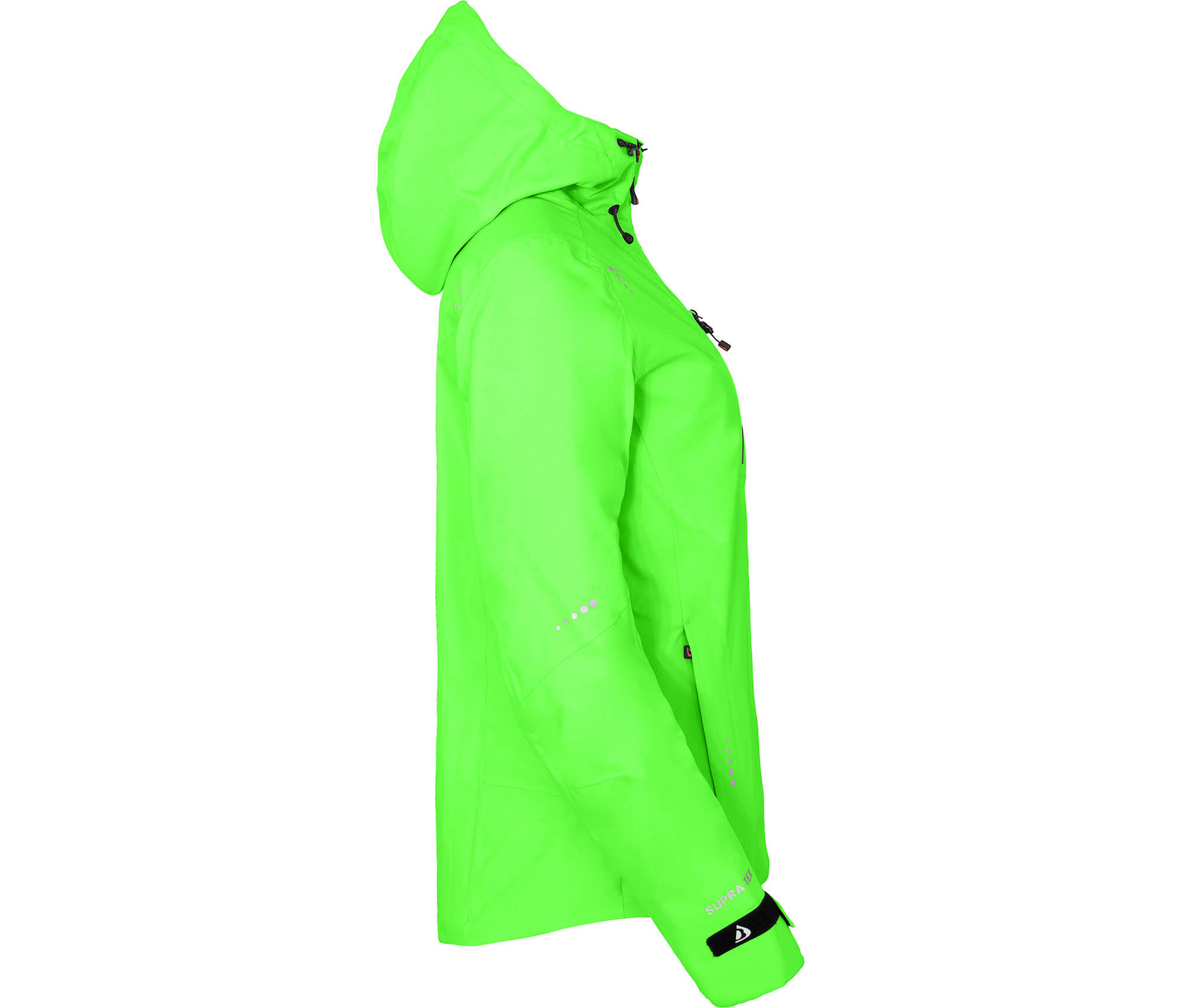 Regenjacke leicht wattiert, recycelt, 20000 mm Wassersäule Grün 3/6
