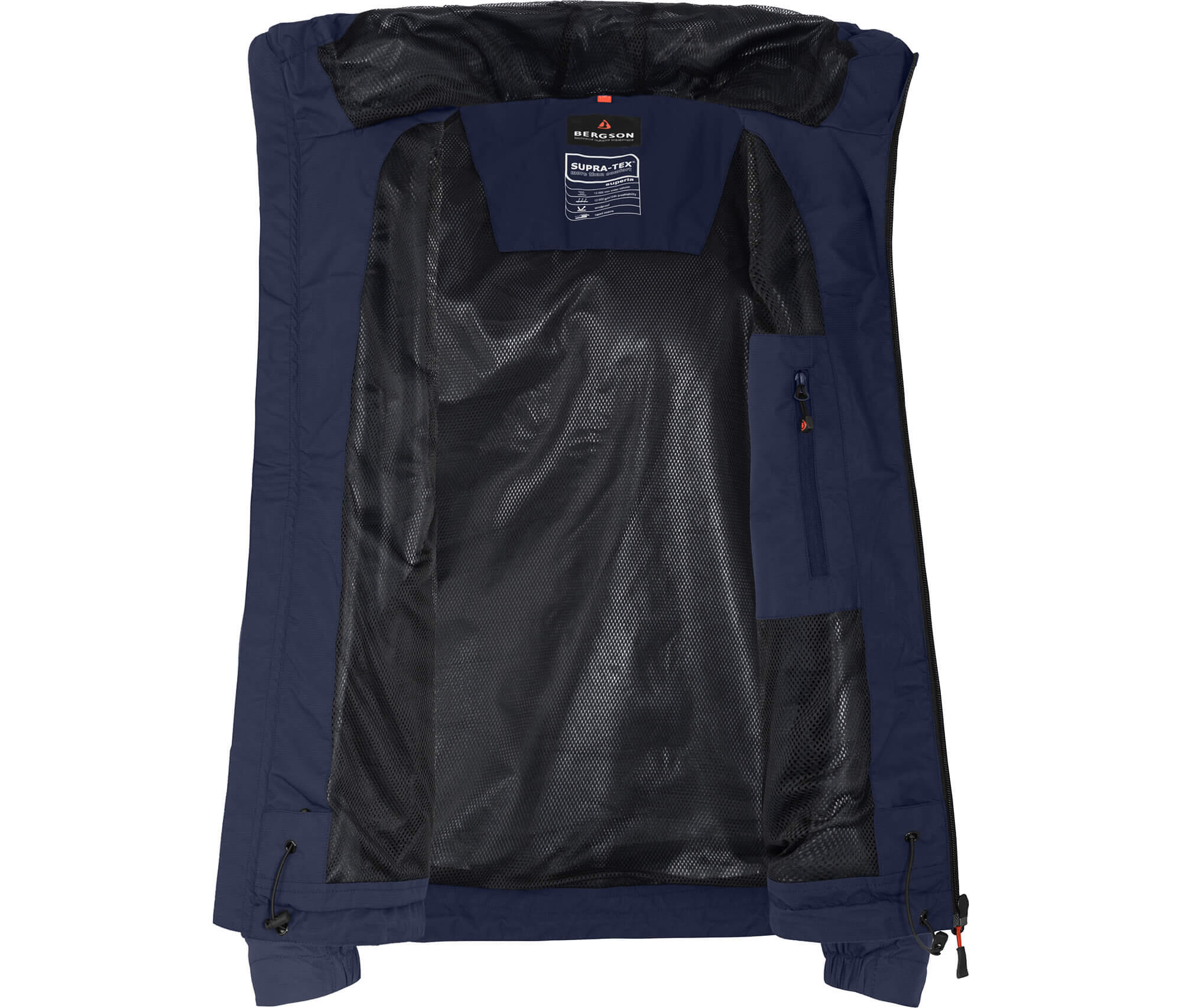 Regenjacke Netzfutter, 12000 mm Wassersäule blau 5/5