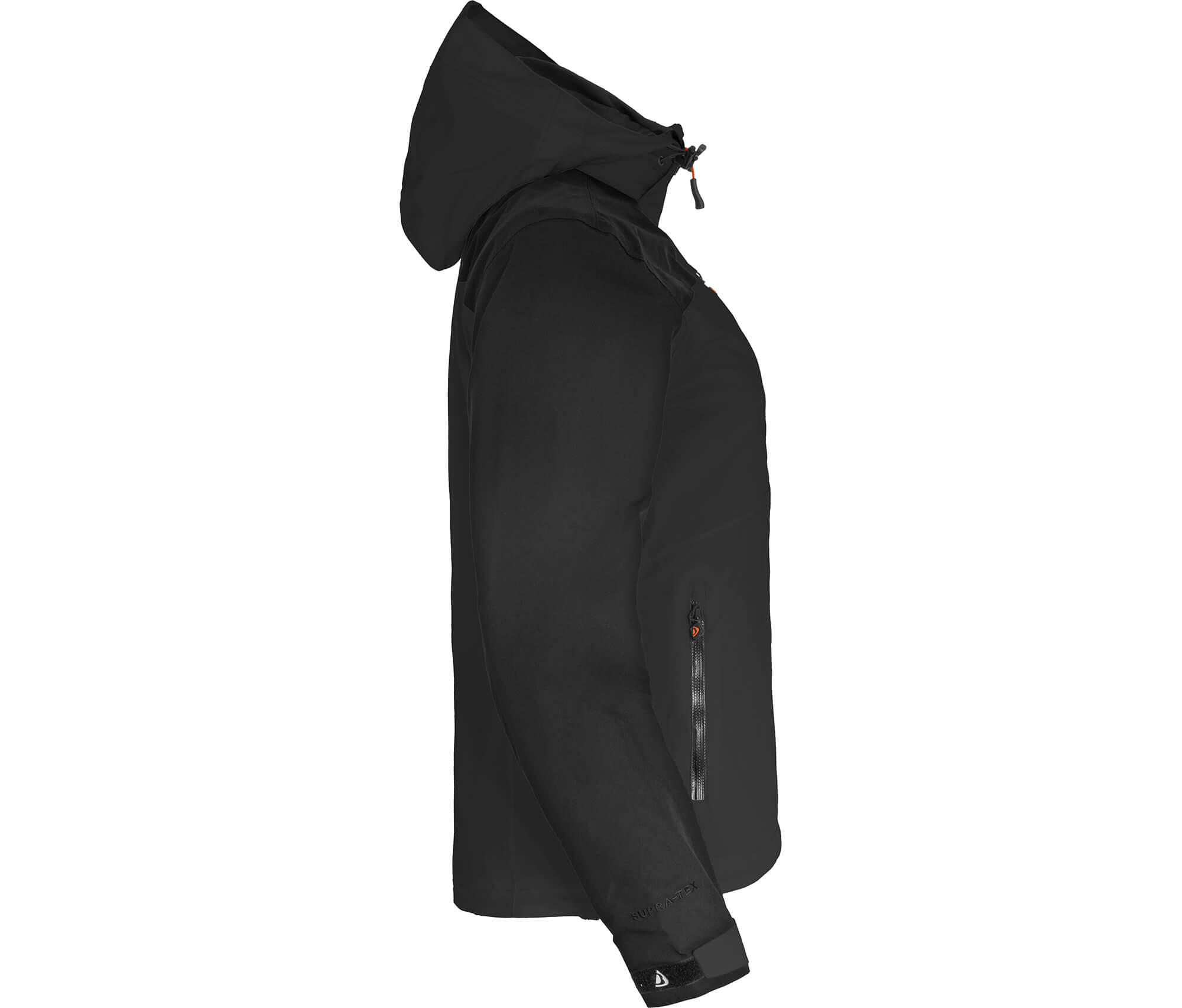 Regenjacke Netzfutter, 20000 mm Wassersäule Schwarz 3/7